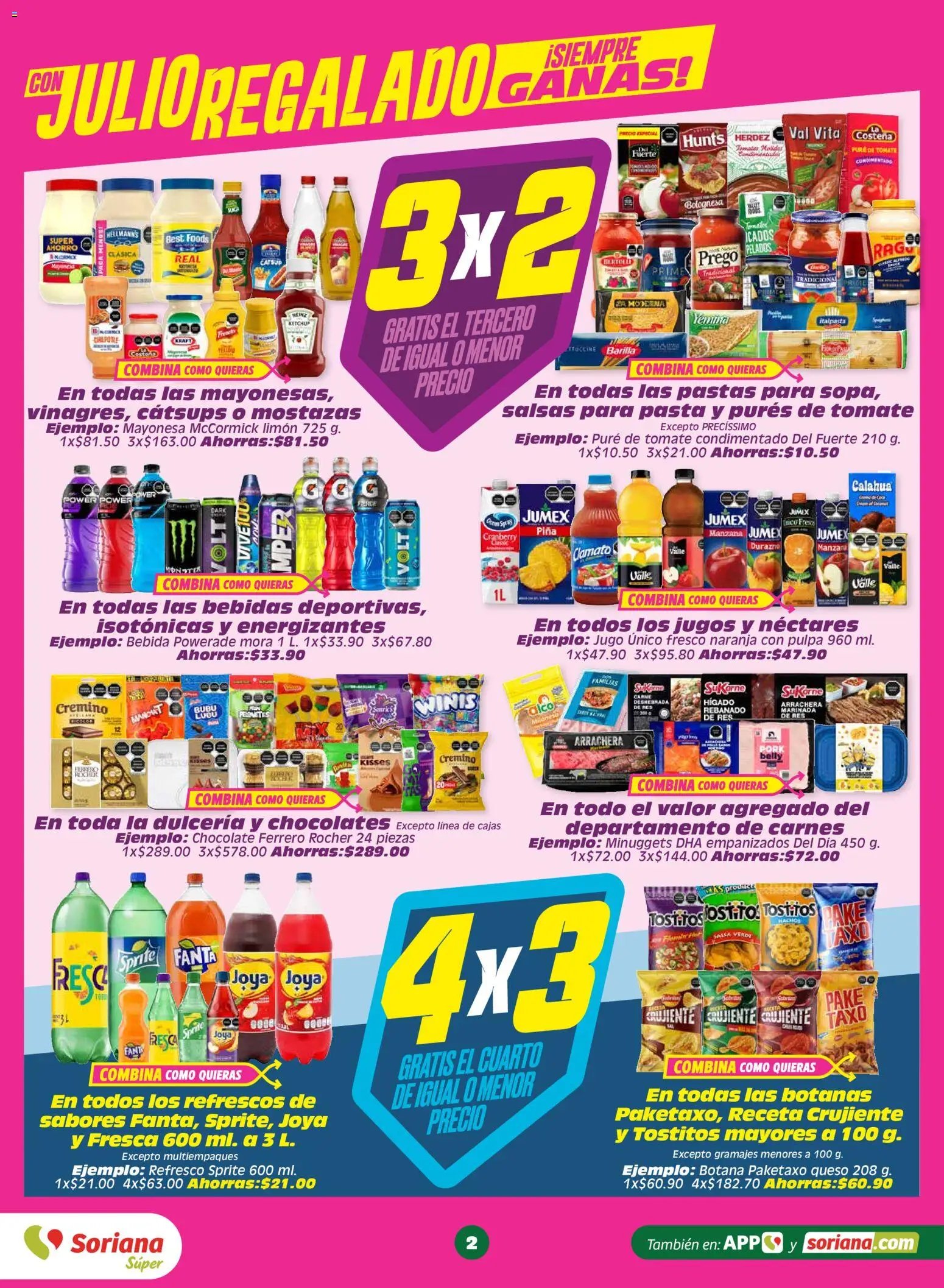 Soriana oferta desde 19/06/2026 Soriana Julio Regalado Súper Nacional