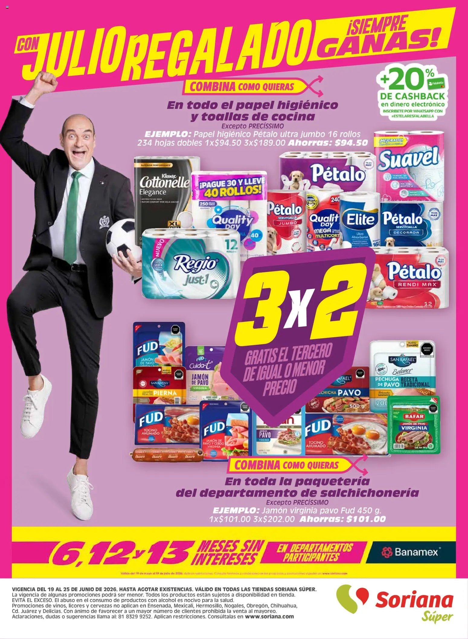 Soriana oferta desde 19/06/2026 Soriana Julio Regalado Súper Nacional