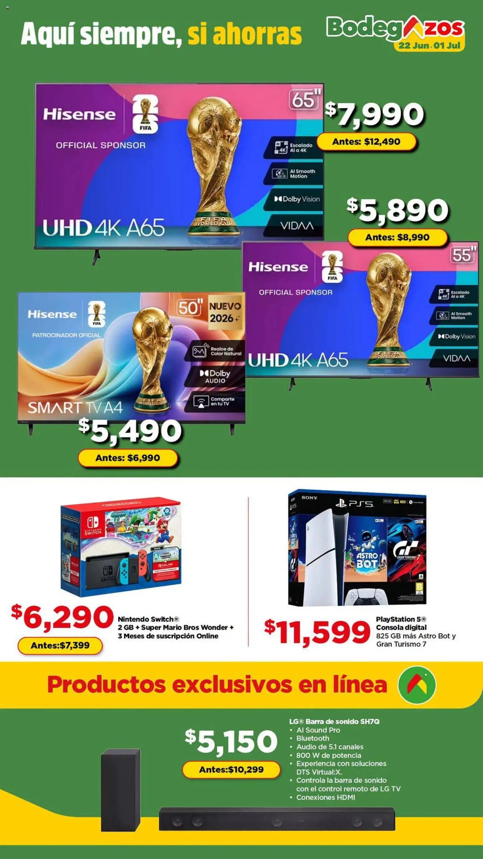 Bodega Aurrerá oferta desde 22/06/2026 Bodega Aurrerá folleto Bodegazos