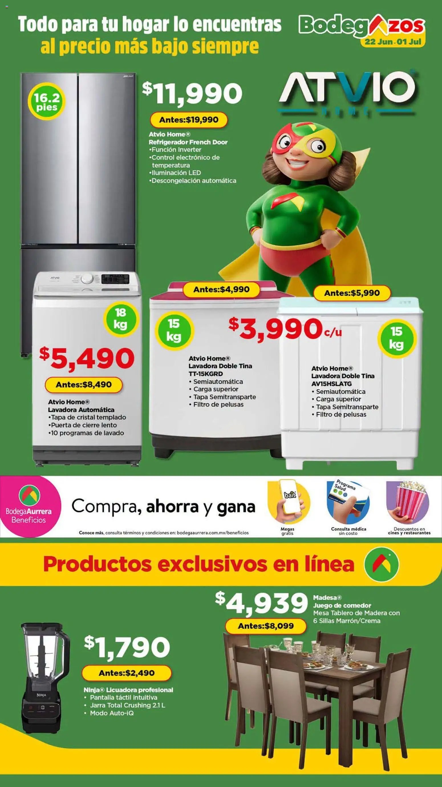 Bodega Aurrerá oferta desde 22/06/2026 Bodega Aurrerá folleto Bodegazos