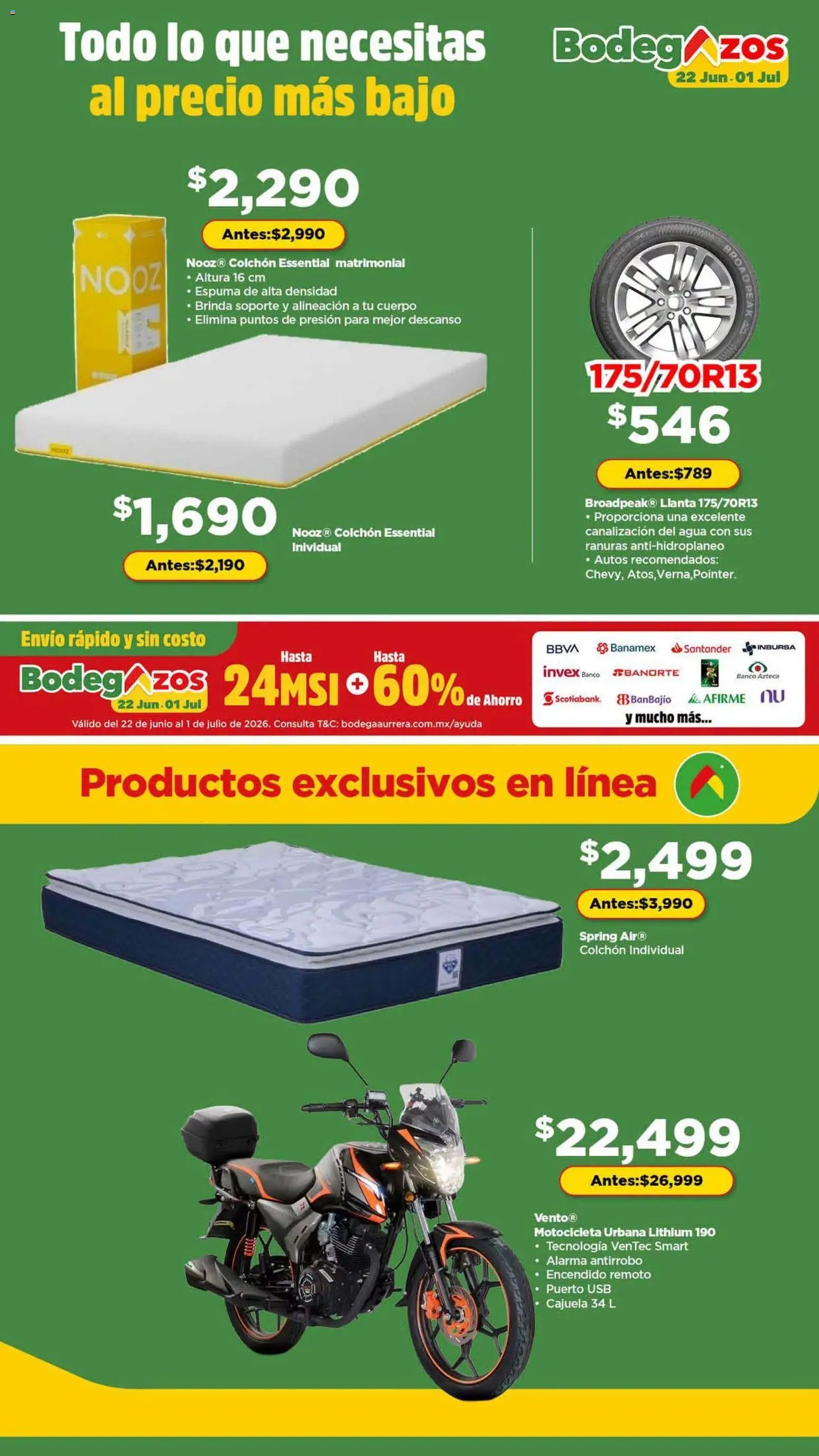 Bodega Aurrerá oferta desde 22/06/2026 Bodega Aurrerá folleto Bodegazos