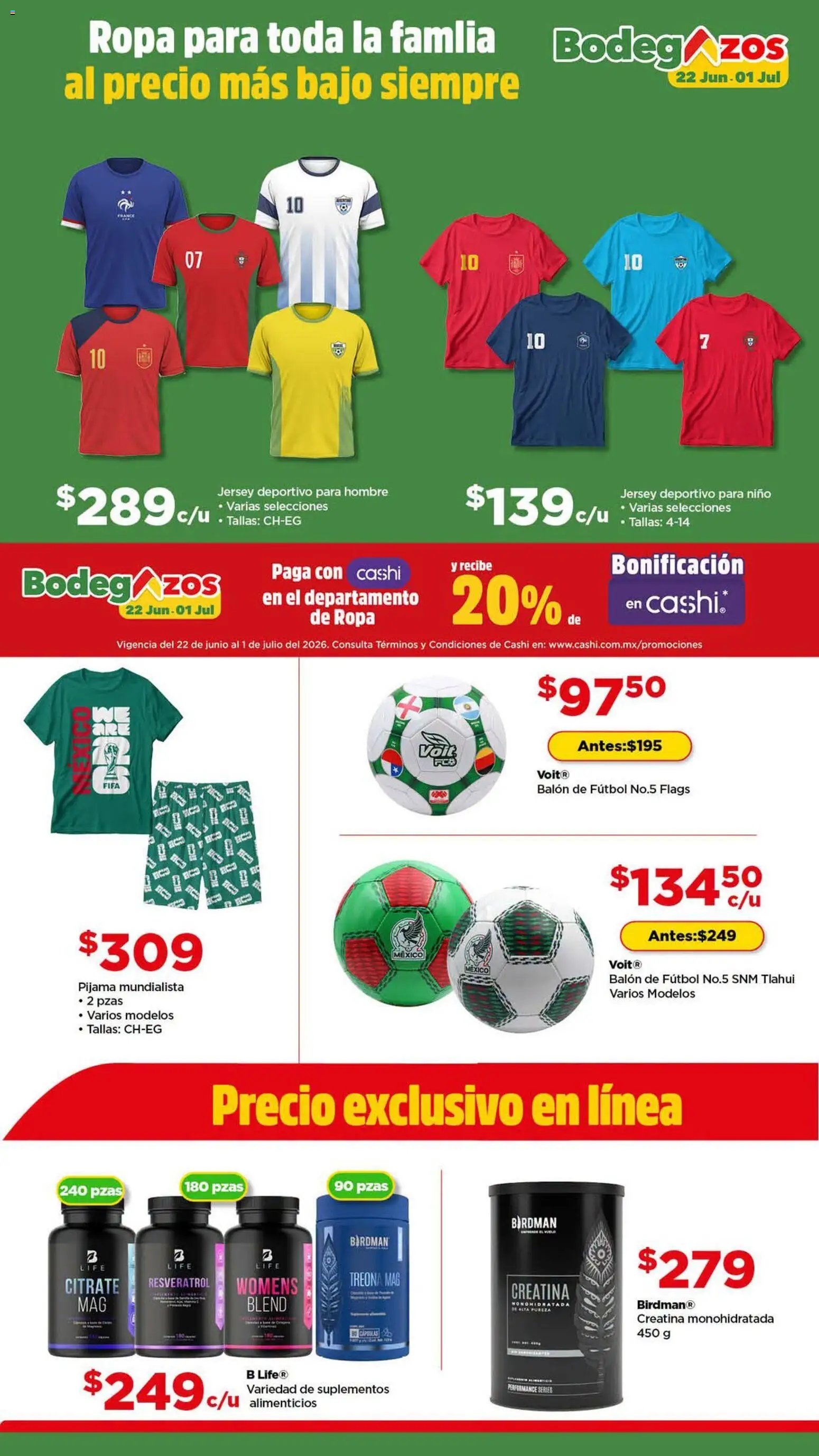 Bodega Aurrerá oferta desde 22/06/2026 Bodega Aurrerá folleto Bodegazos