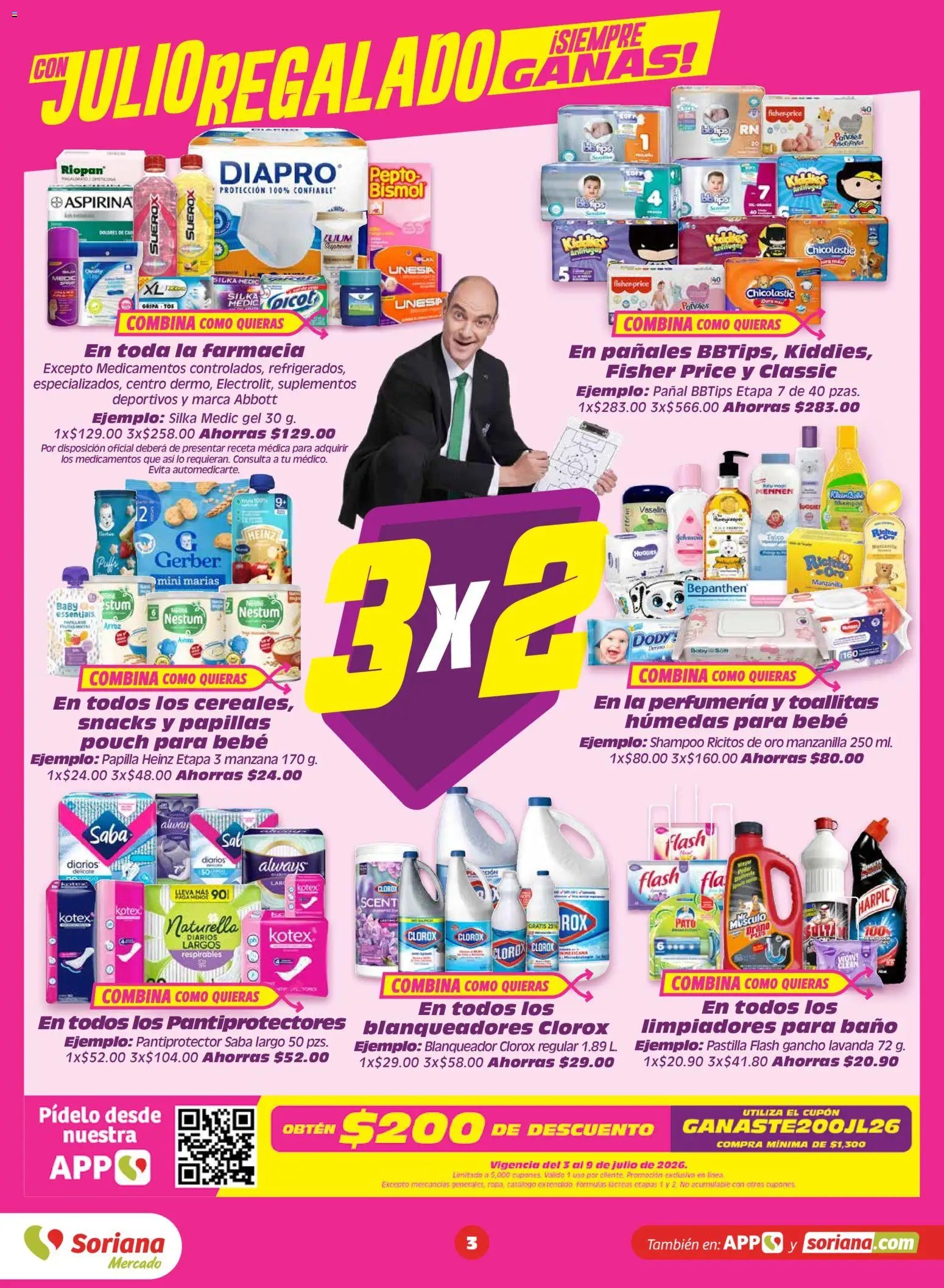 Soriana oferta desde 03/07/2026 Soriana Julio Regalado Mercado Nacional