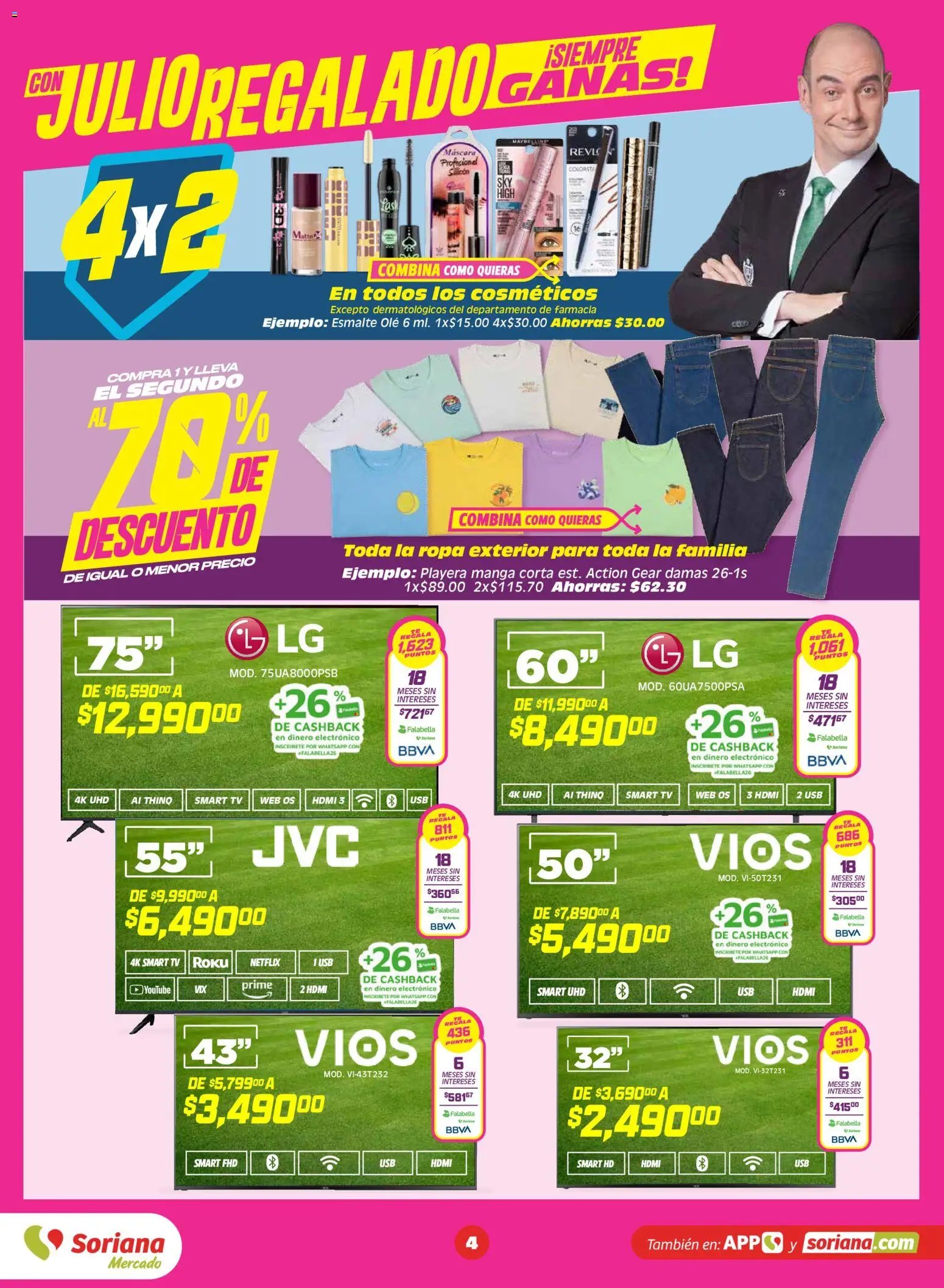 Soriana oferta desde 03/07/2026 Soriana Julio Regalado Mercado Nacional