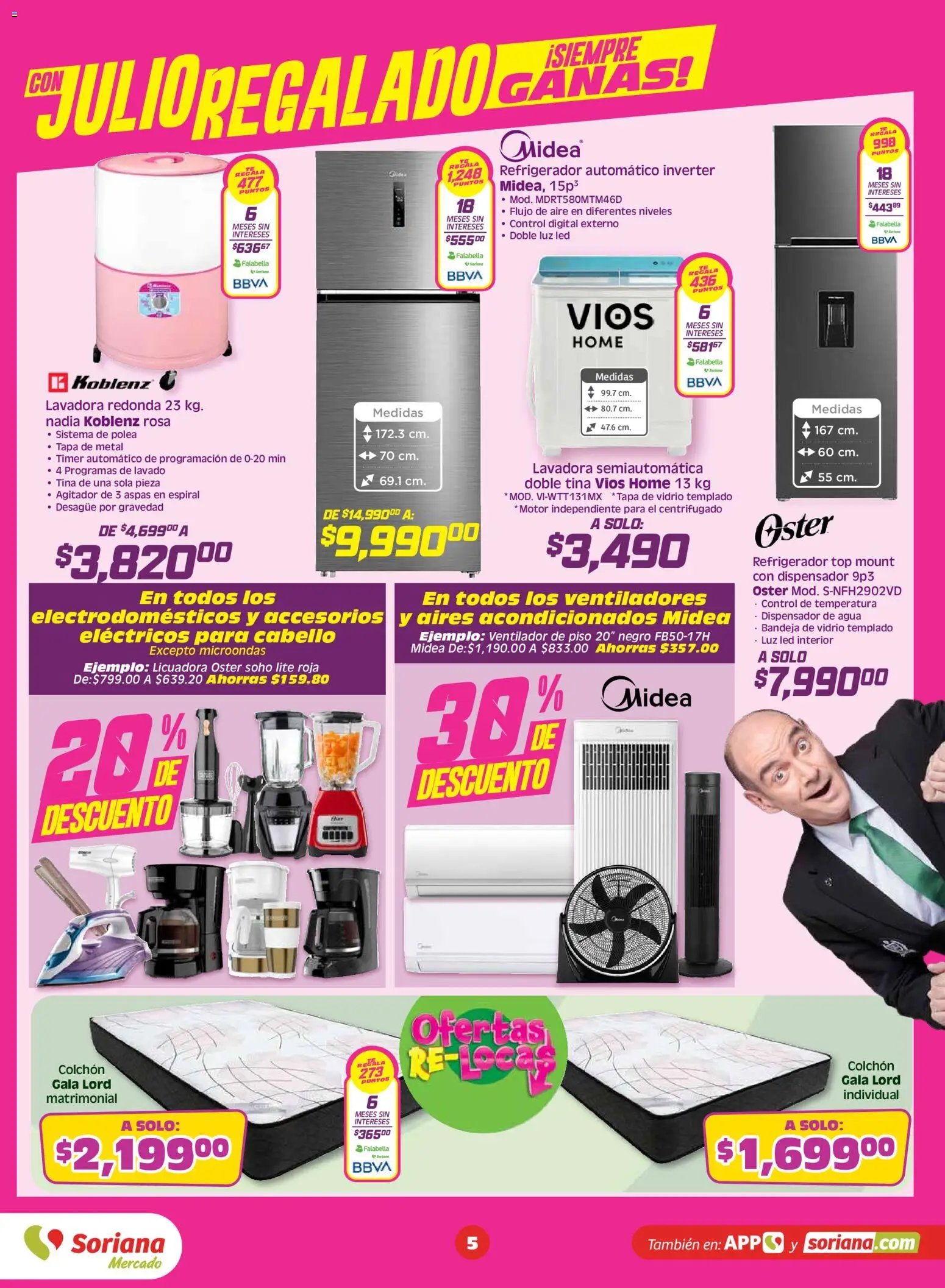 Soriana oferta desde 03/07/2026 Soriana Julio Regalado Mercado Nacional
