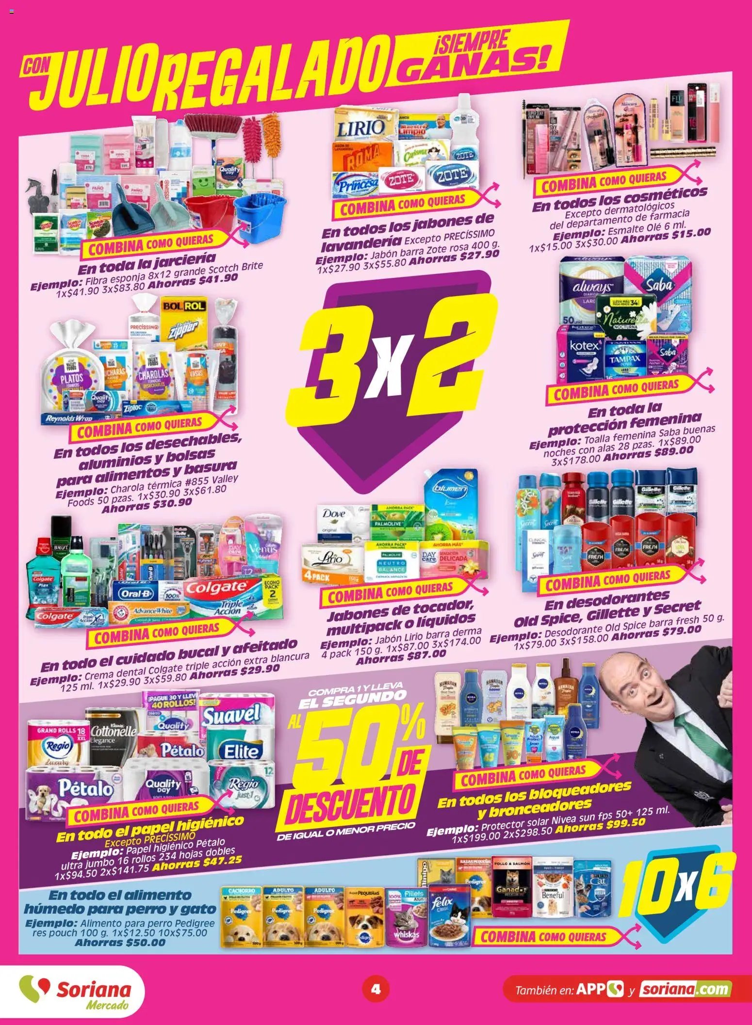 Soriana oferta desde 10/07/2026 Soriana Julio Regalado Mercado Nacional