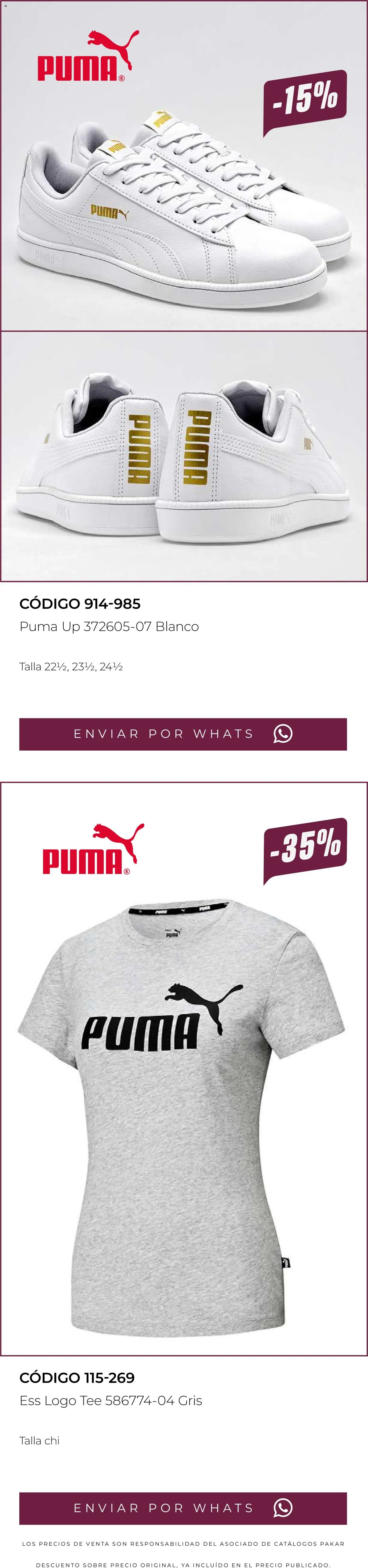 SC Pakar oferta desde 13/03/2026 SC Pakar catálogo Últimos pares premium 