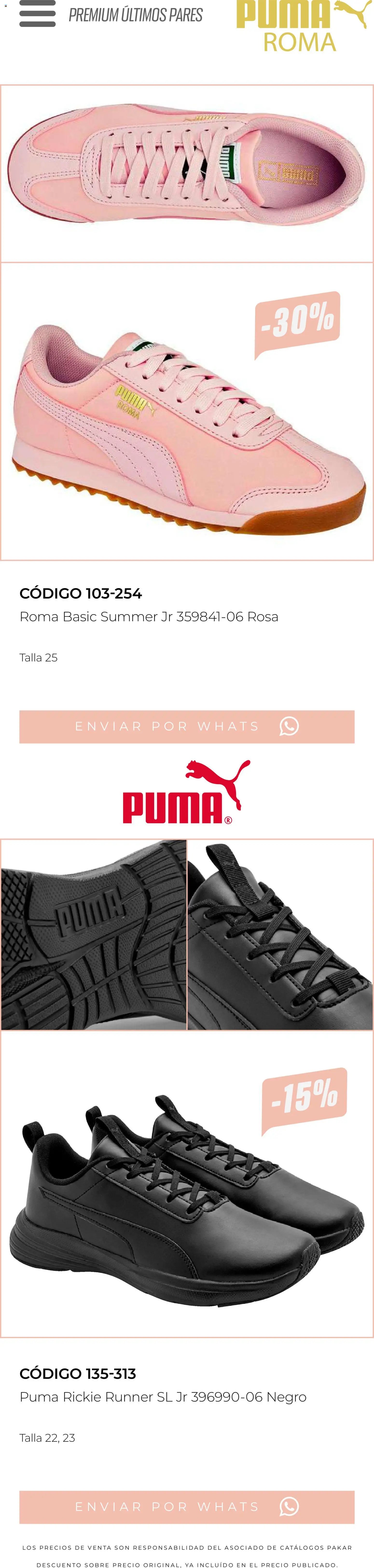 SC Pakar oferta desde 13/03/2026 SC Pakar catálogo Últimos pares premium 