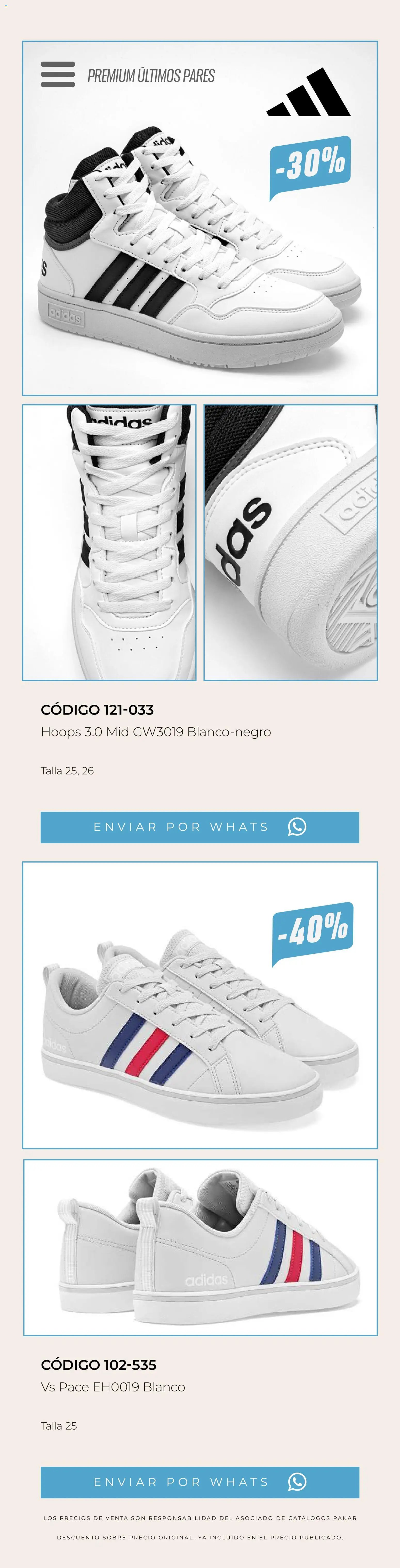 SC Pakar oferta desde 13/03/2026 SC Pakar catálogo Últimos pares premium 