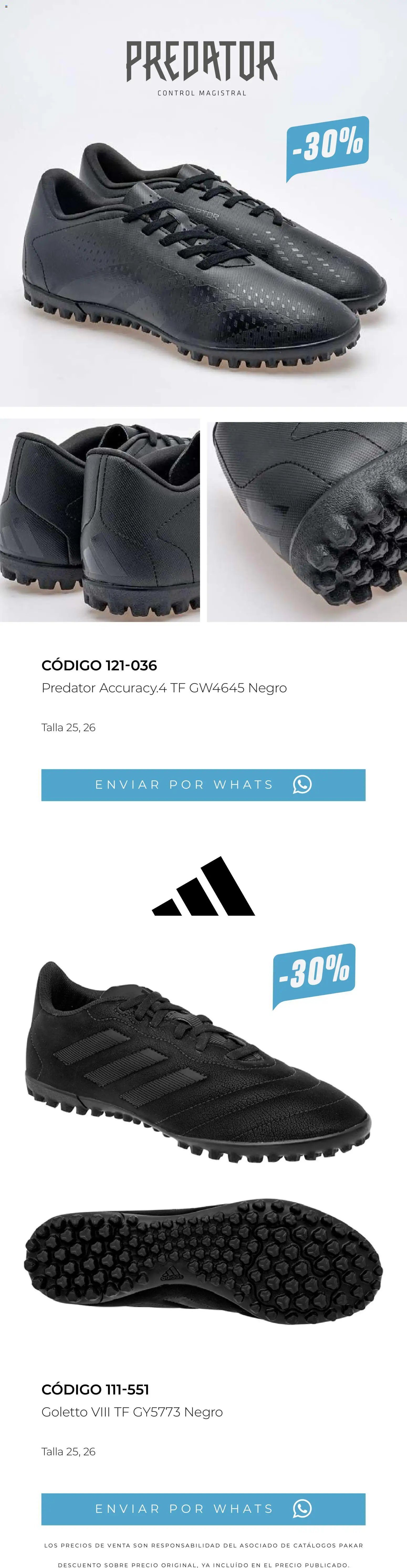 SC Pakar oferta desde 13/03/2026 SC Pakar catálogo Últimos pares premium 