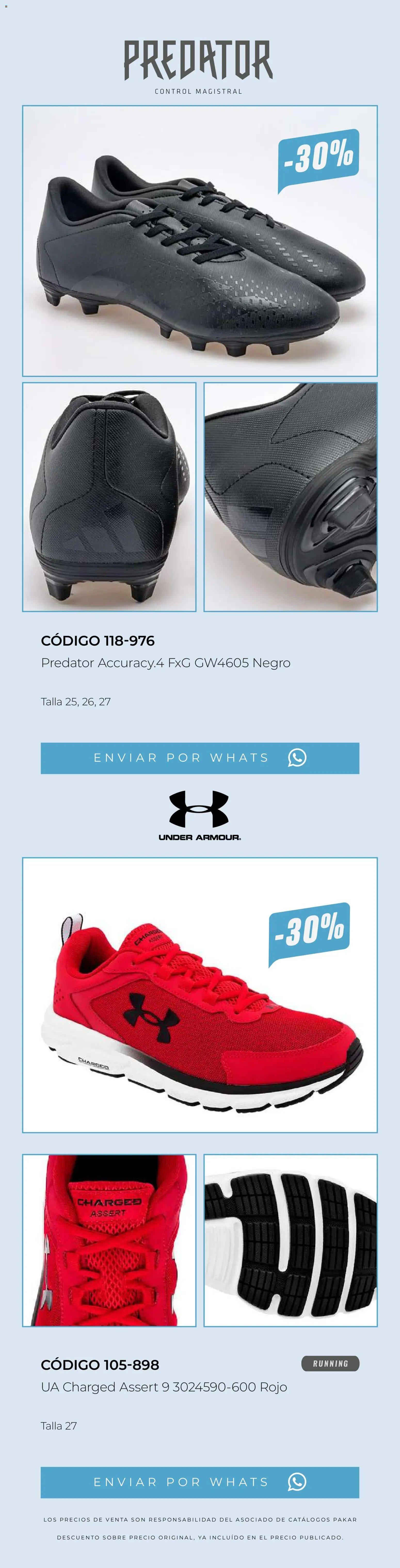SC Pakar oferta desde 13/03/2026 SC Pakar catálogo Últimos pares premium 