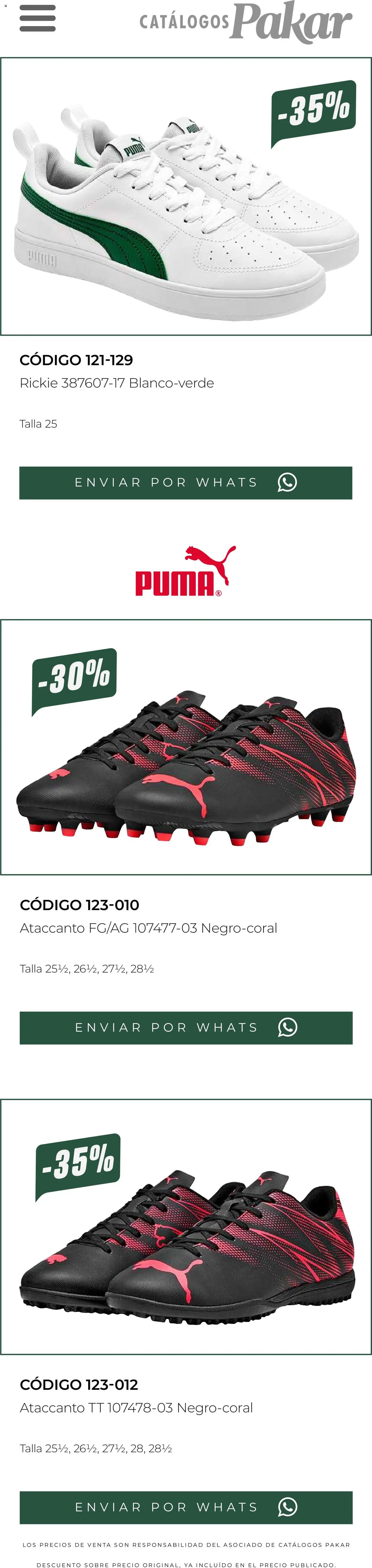 SC Pakar oferta desde 13/03/2026 SC Pakar catálogo Últimos pares premium 