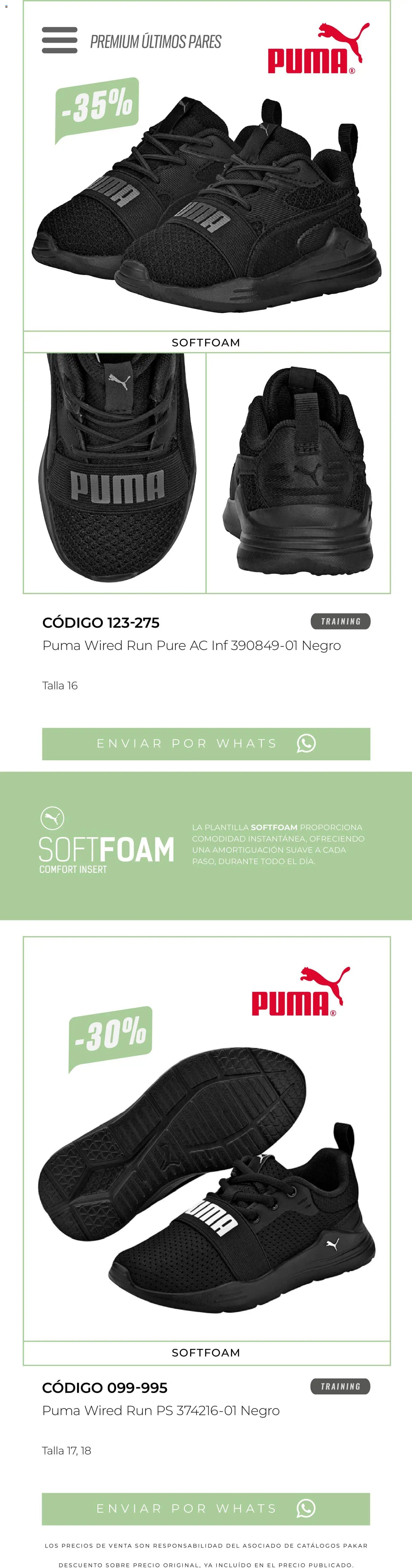 SC Pakar oferta desde 13/03/2026 SC Pakar catálogo Últimos pares premium 