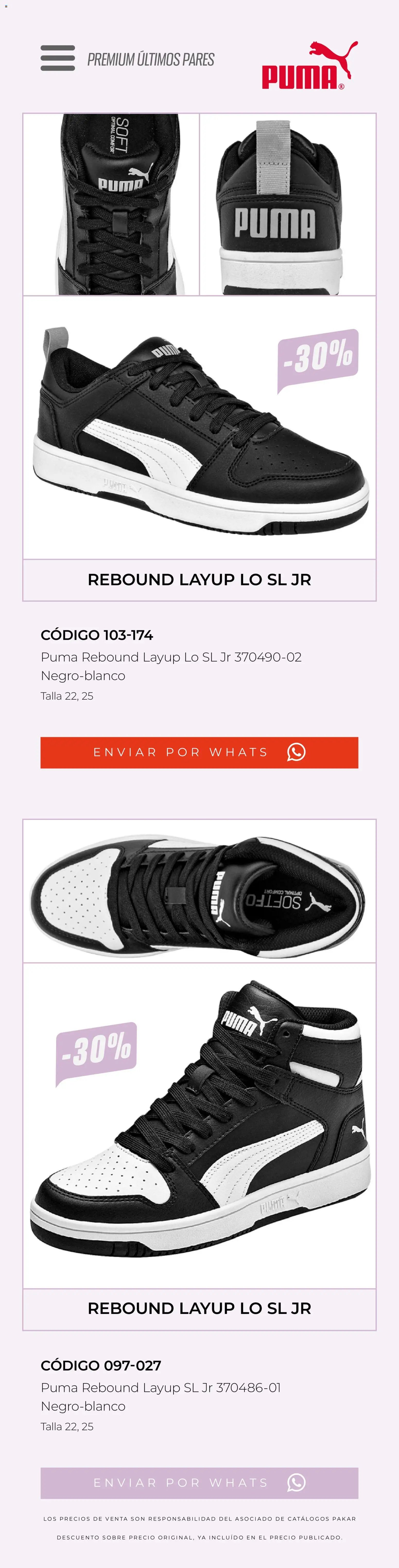 SC Pakar oferta desde 13/03/2026 SC Pakar catálogo Últimos pares premium 