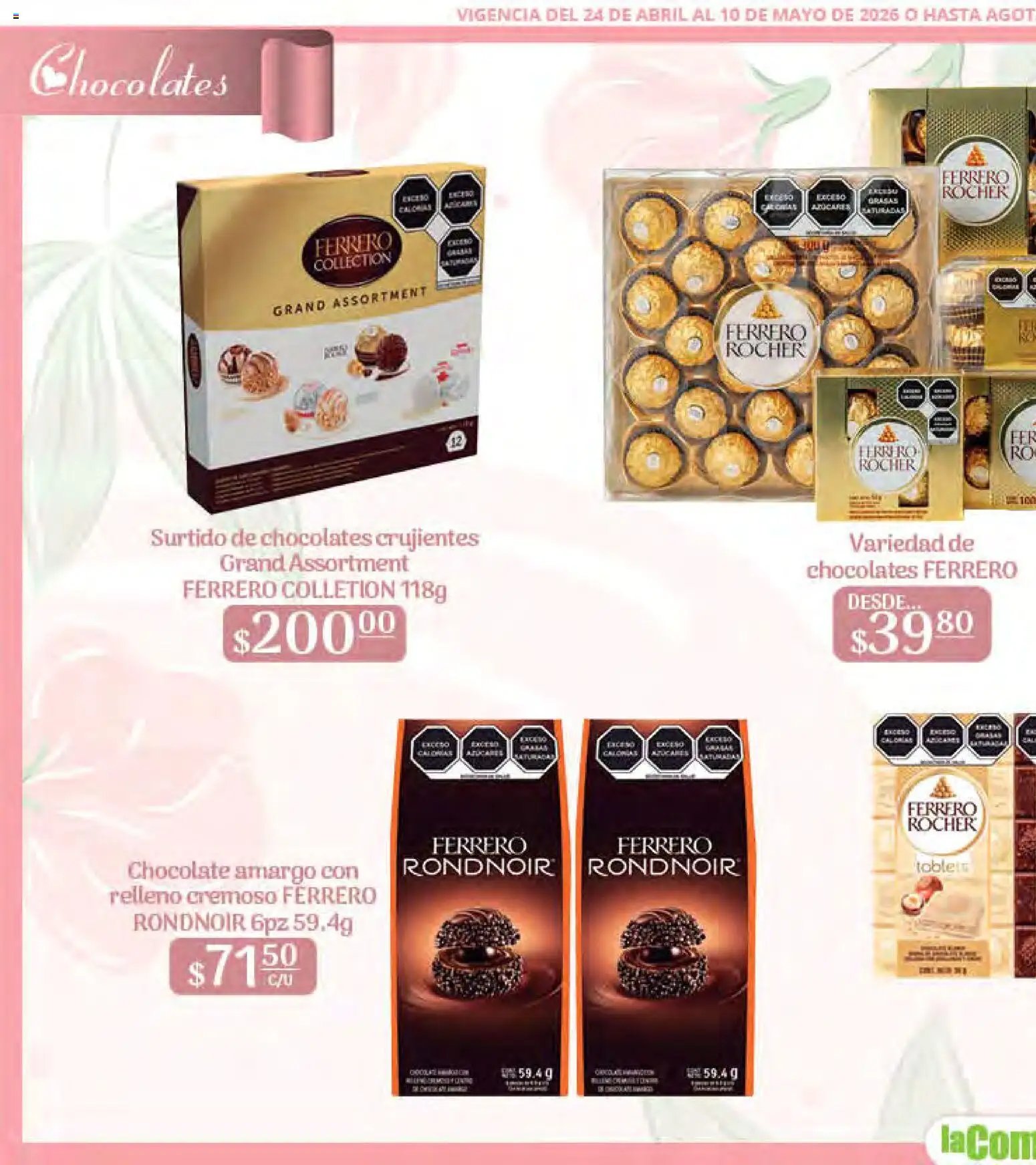 La Comer oferta desde 24/04/2026 La Comer folleto Mamá es lo más importante (2026-04-24 - 2026-05-10)