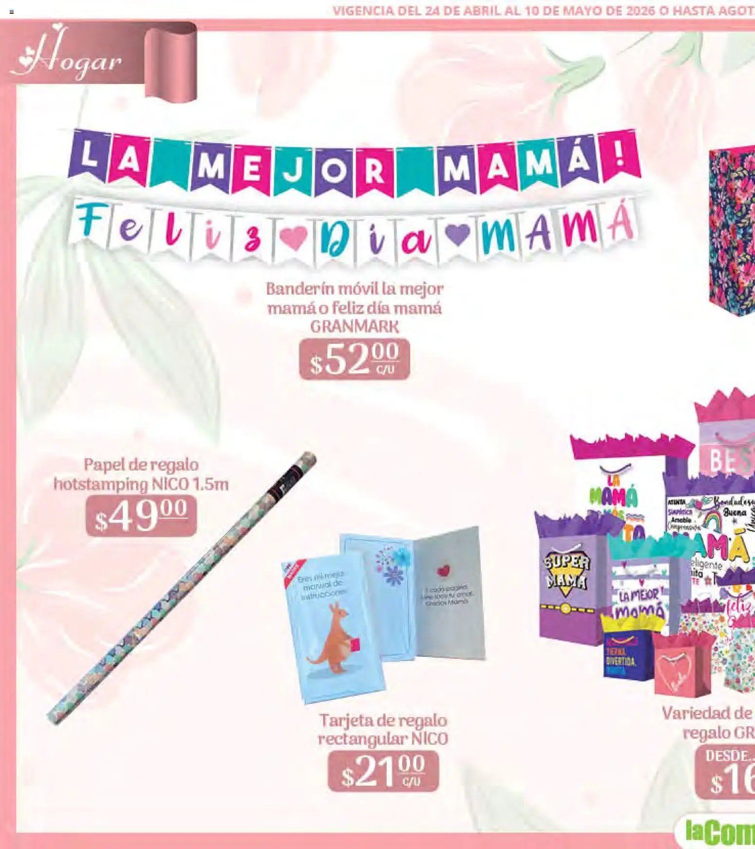 La Comer oferta desde 24/04/2026 La Comer folleto Mamá es lo más importante (2026-04-24 - 2026-05-10)