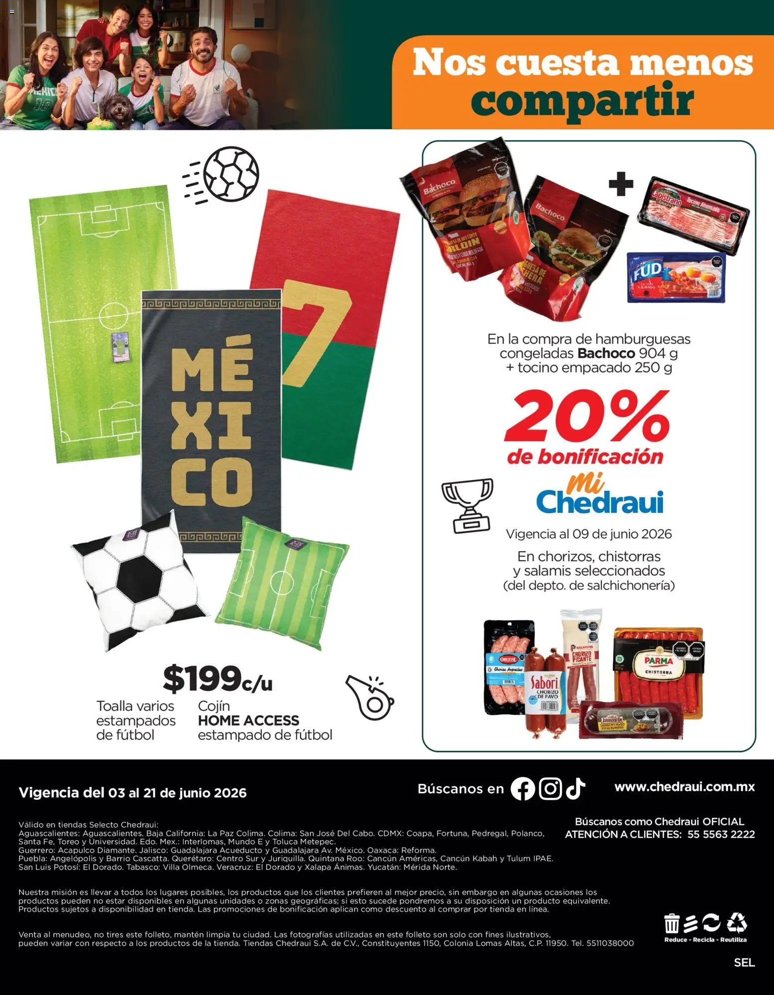 Chedraui oferta desde 03/06/2026 Chedraui folleto Llevarte más cuesta menos