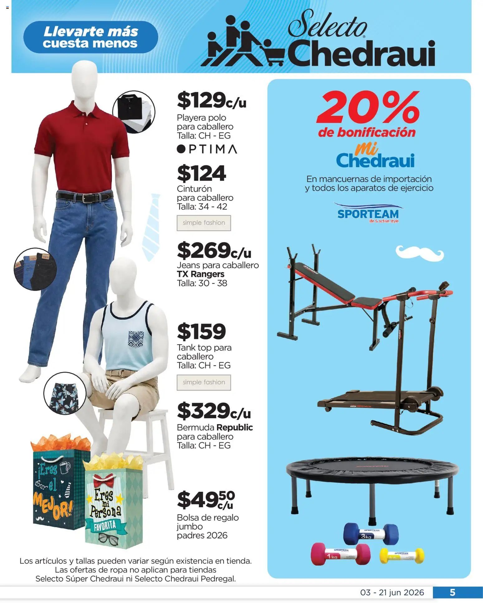 Chedraui oferta desde 03/06/2026 Chedraui folleto Llevarte más cuesta menos