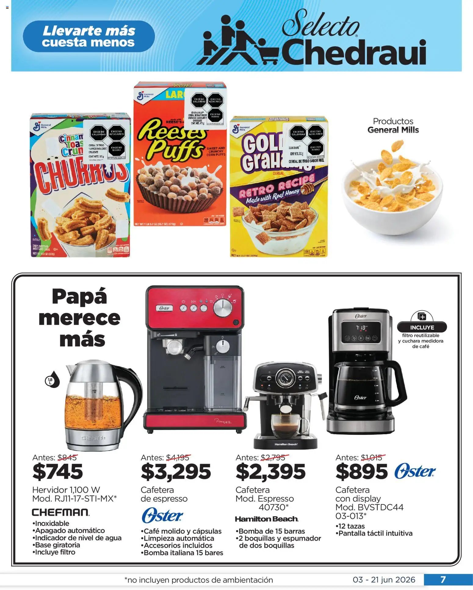 Chedraui oferta desde 03/06/2026 Chedraui folleto Llevarte más cuesta menos