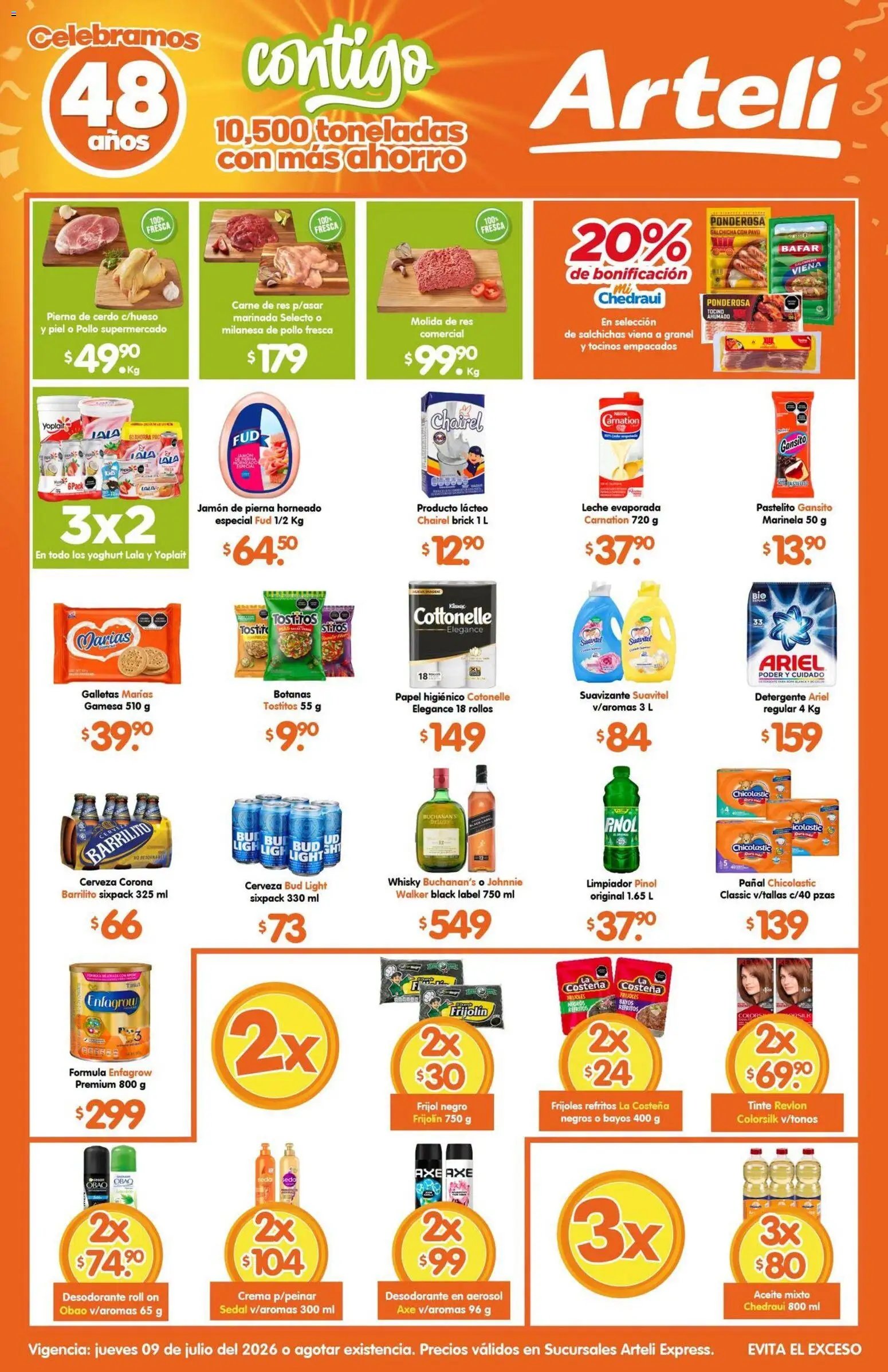 Arteli oferta desde 09/07/2026 Arteli folleto Express