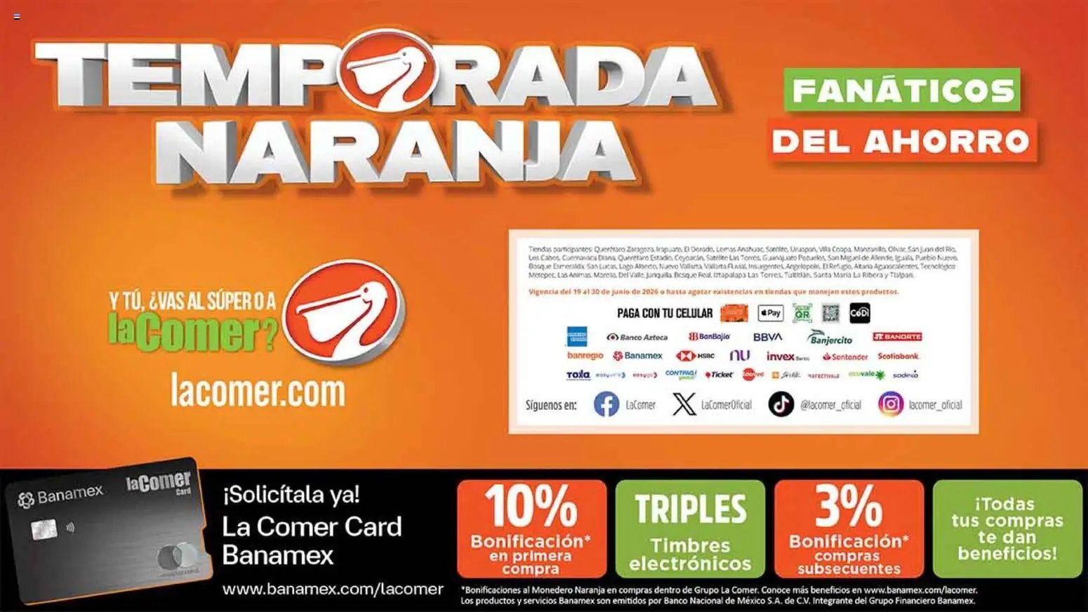 La Comer oferta desde 19/06/2026 La Comer folleto