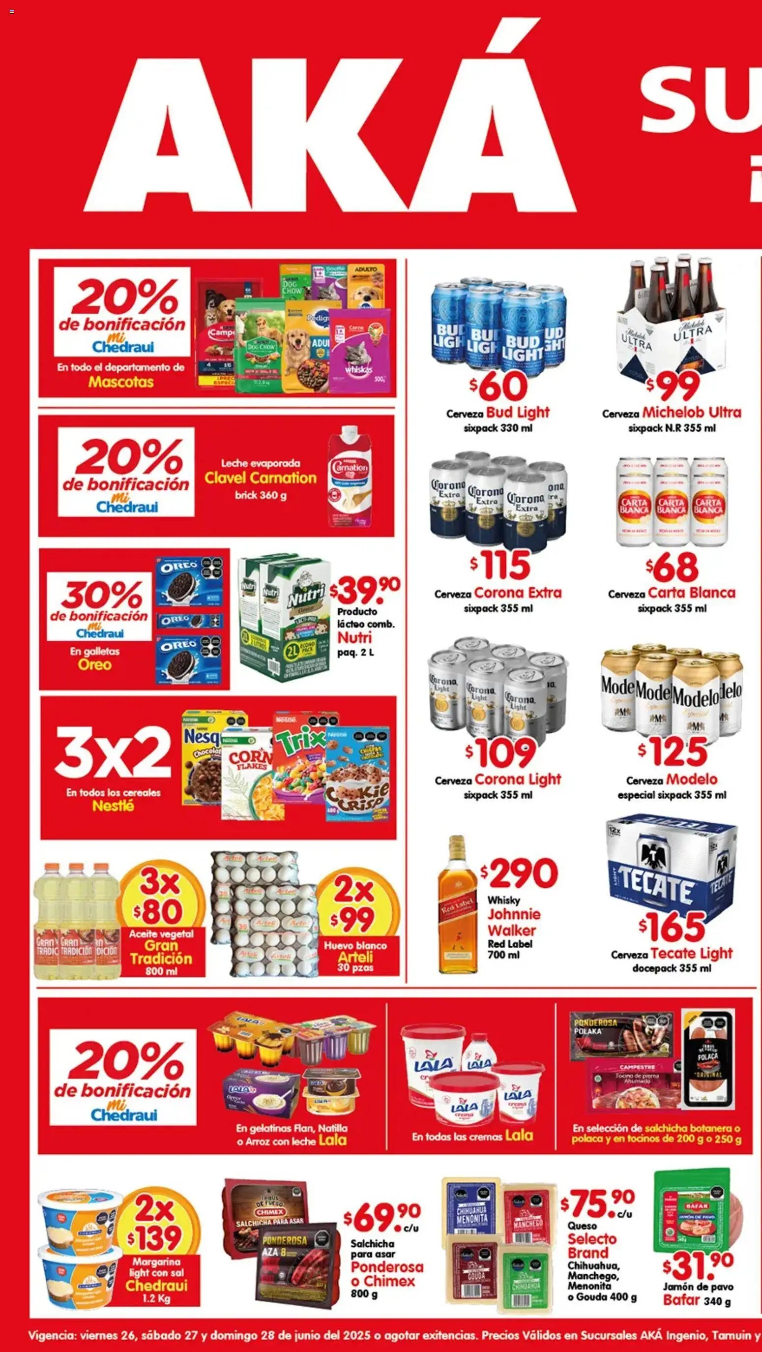 Arteli oferta desde 26/06/2026 Arteli folleto Aká Superbodegas Foraneas
