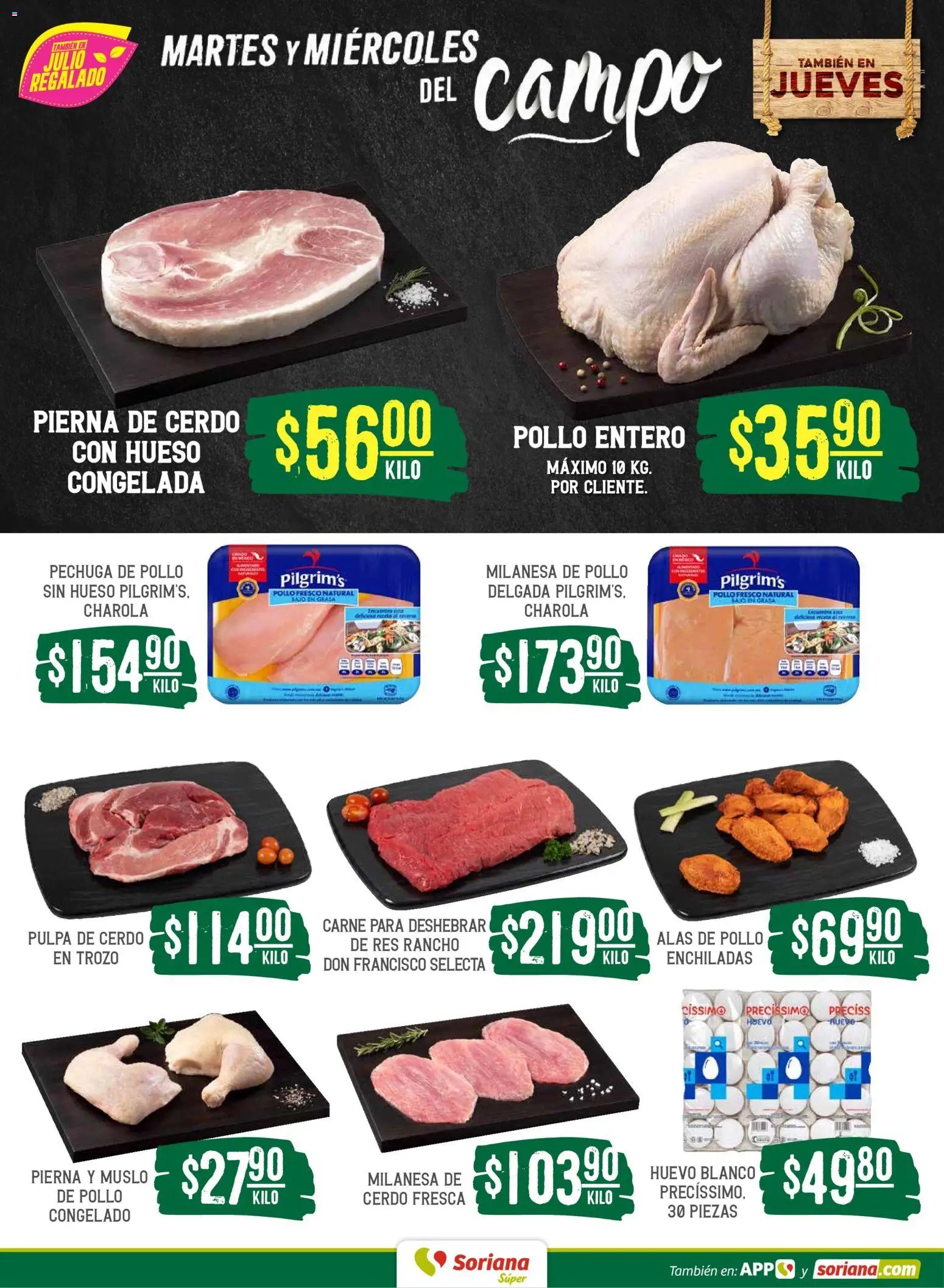 Soriana oferta desde 16/06/2026 Soriana Martes y Miércoles del Campo Súper: Saltillo y Torreón