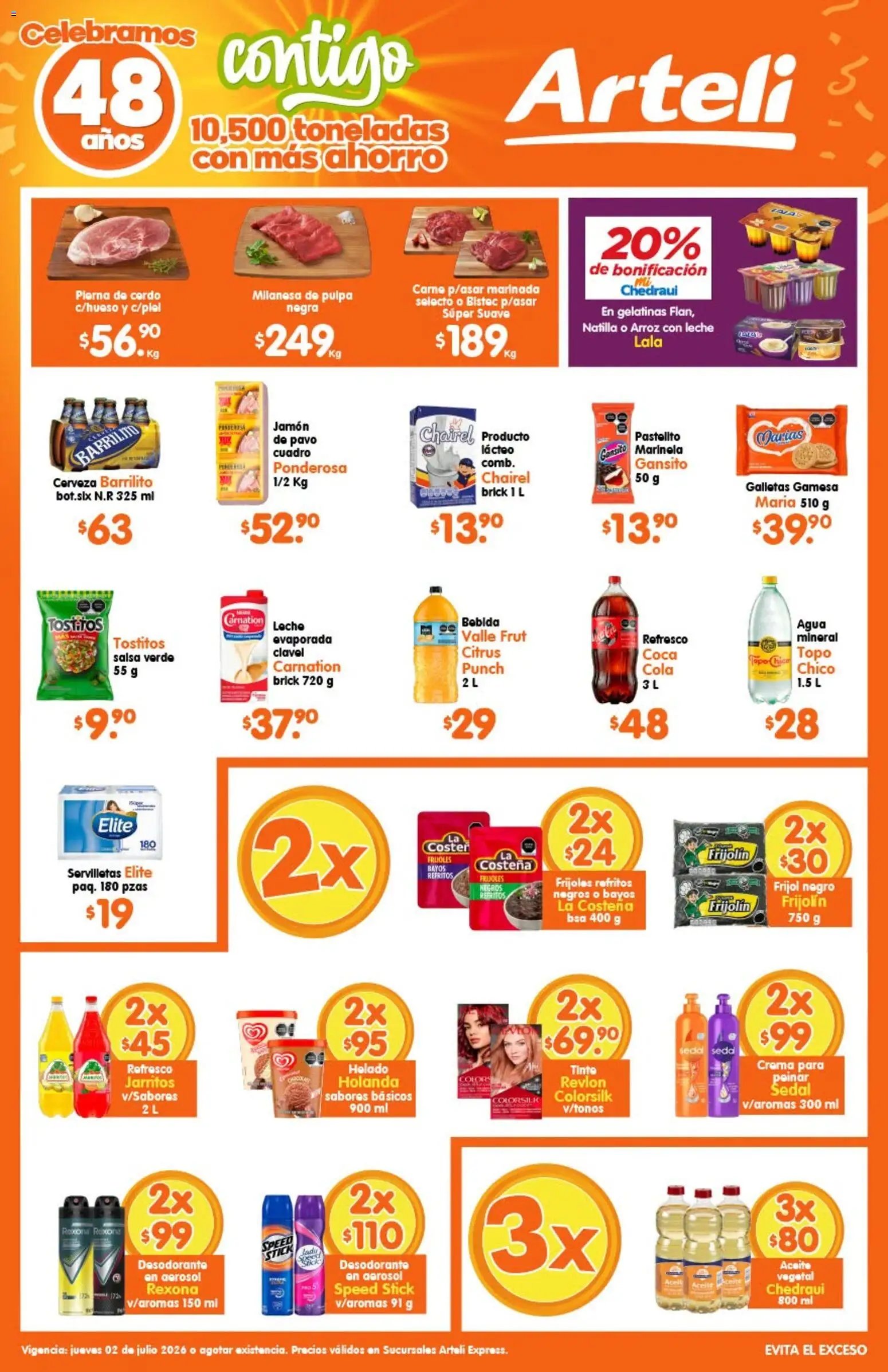 Arteli oferta desde 02/07/2026 Arteli folleto Express