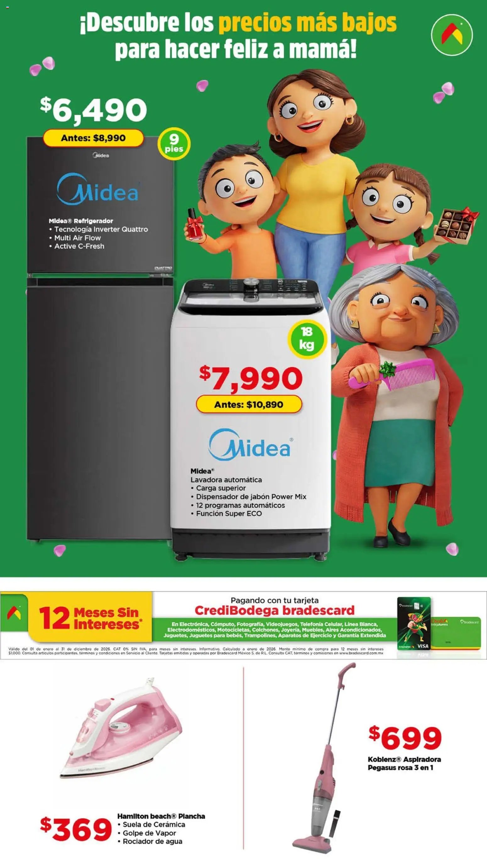 Bodega Aurrerá oferta desde 13/04/2026 Bodega Aurrerá folleto Aqui sí te alcanza este Día de las Madres (2026-04-13 - 2026-05-12)