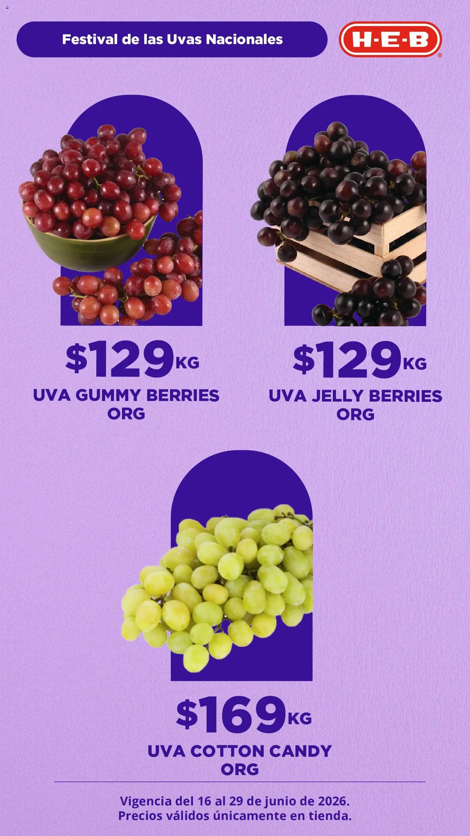 H-E-B oferta desde 16/06/2026 H-E-B folleto Festival Uvas