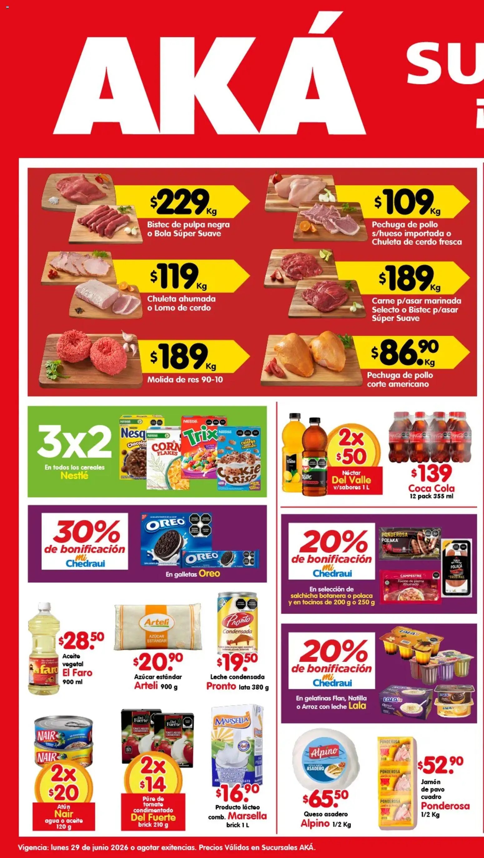 Arteli oferta desde 29/06/2026 Arteli folleto Aká Super Bodega