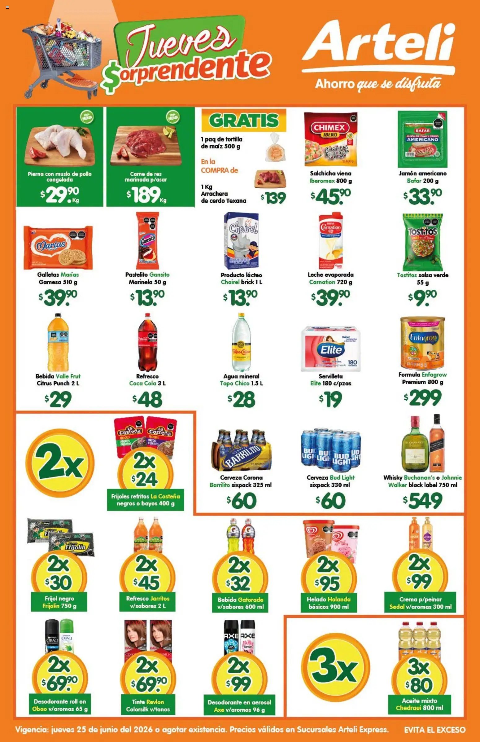 Arteli oferta desde 25/06/2026 Arteli folleto Express
