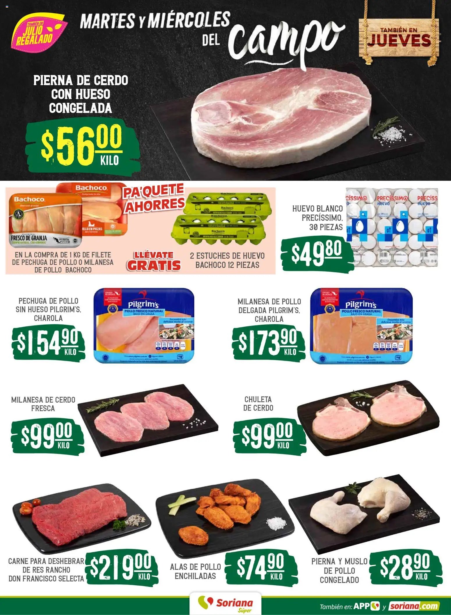 Soriana oferta desde 30/06/2026 Soriana Martes y Miércoles del Campo Súper: Saltillo y Torreón