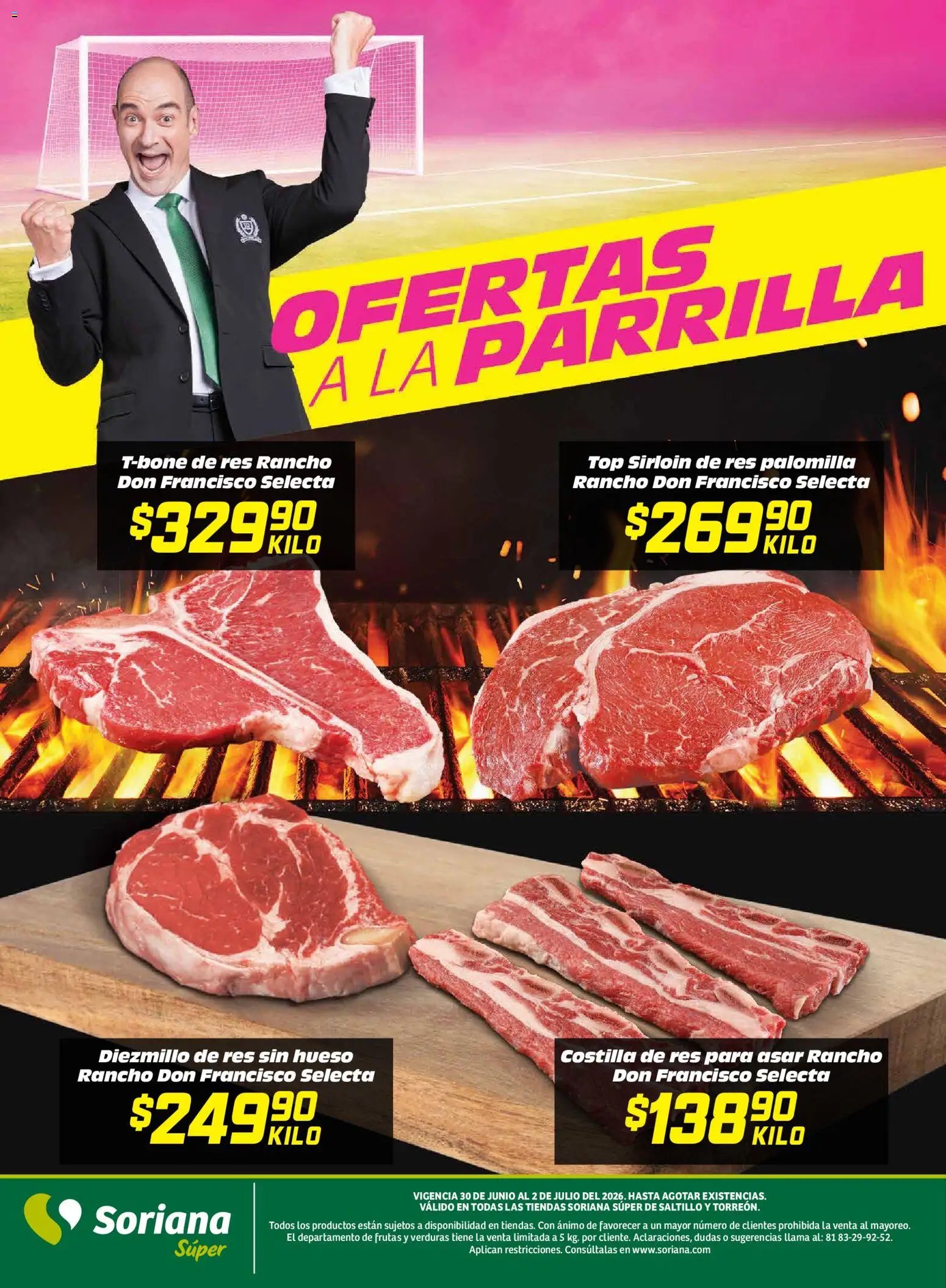 Soriana oferta desde 30/06/2026 Soriana Martes y Miércoles del Campo Súper: Saltillo y Torreón