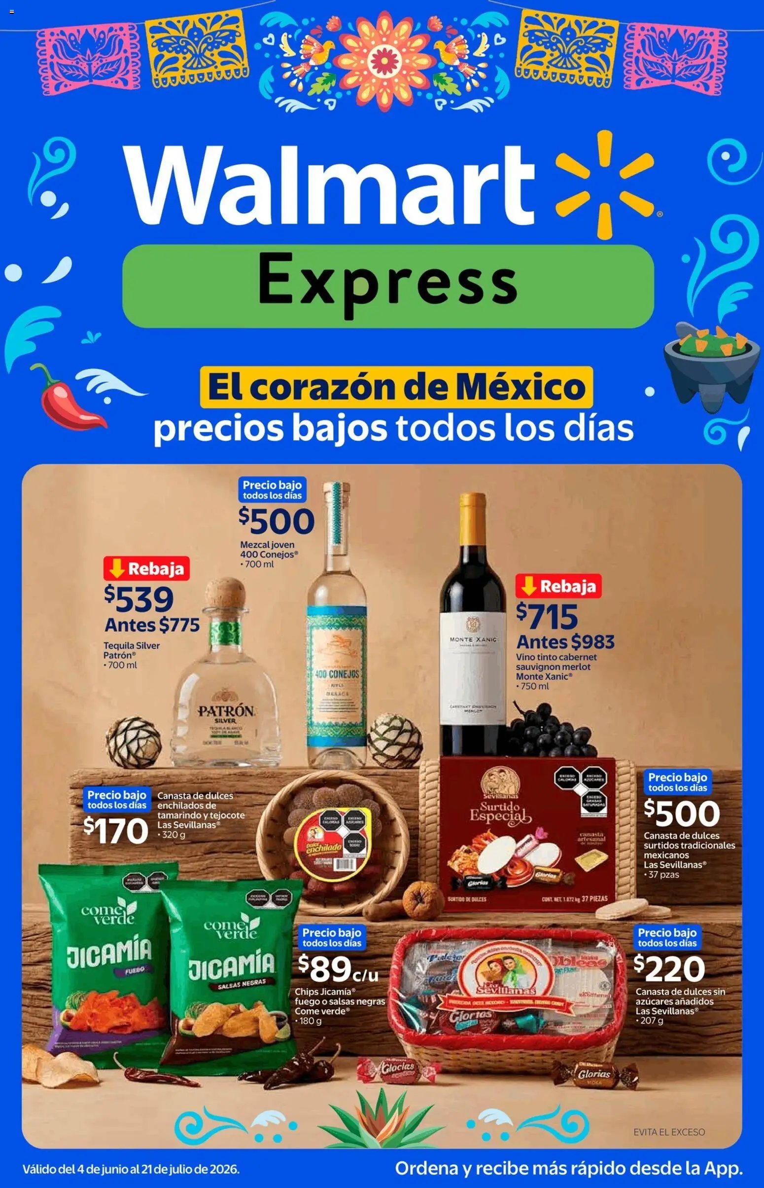 Walmart Express oferta desde 04/06/2026 Walmart Express folleto El corazón de Mexico