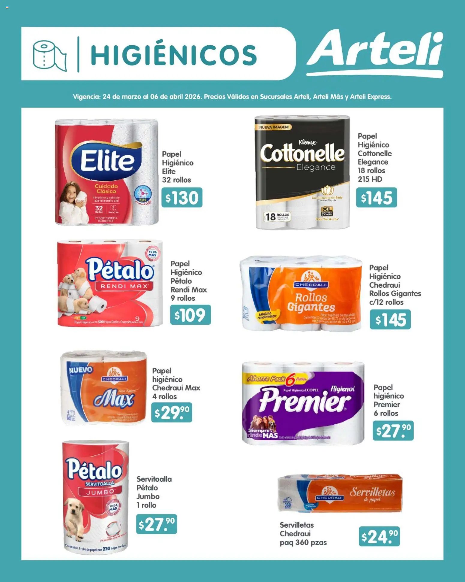 Arteli oferta desde 24/03/2026 Arteli folleto Quincenal (2026-03-24 - 2026-04-06)