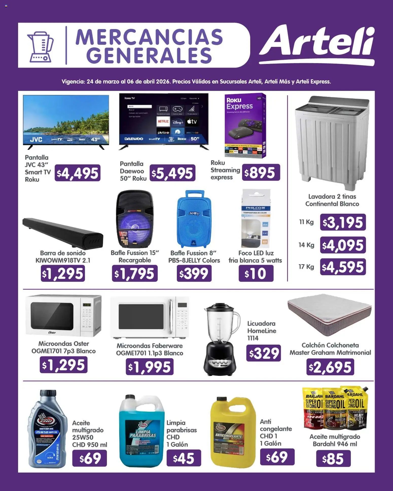 Arteli oferta desde 24/03/2026 Arteli folleto Quincenal (2026-03-24 - 2026-04-06)