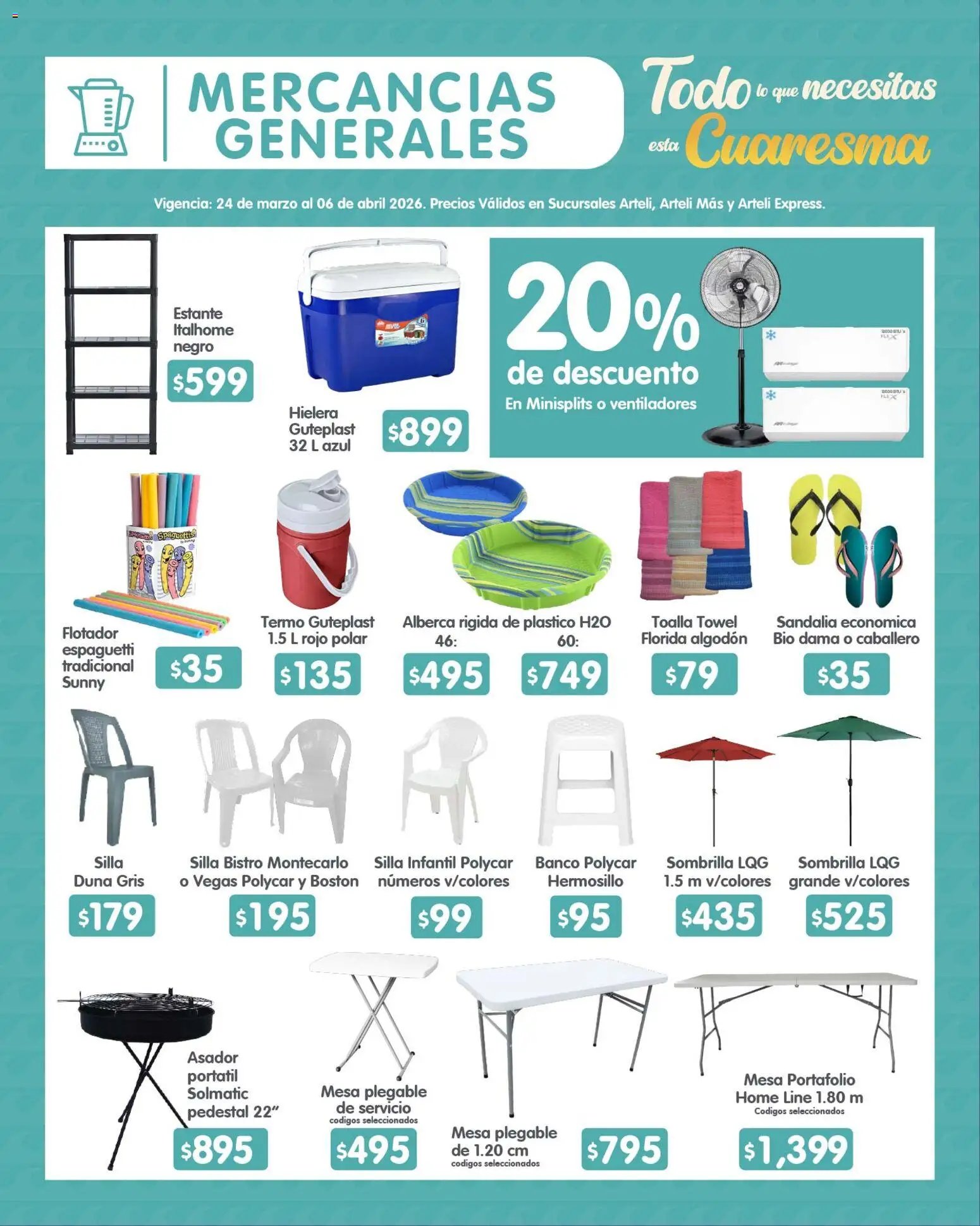 Arteli oferta desde 24/03/2026 Arteli folleto Quincenal (2026-03-24 - 2026-04-06)