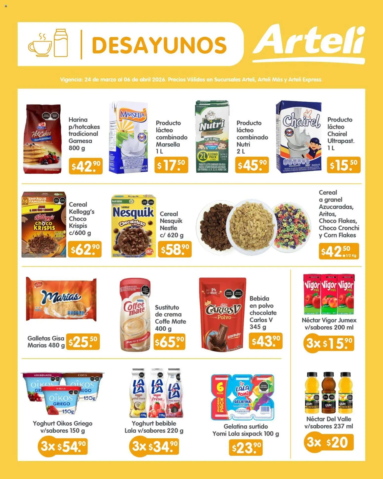 Arteli oferta desde 24/03/2026 Arteli folleto Quincenal (2026-03-24 - 2026-04-06)