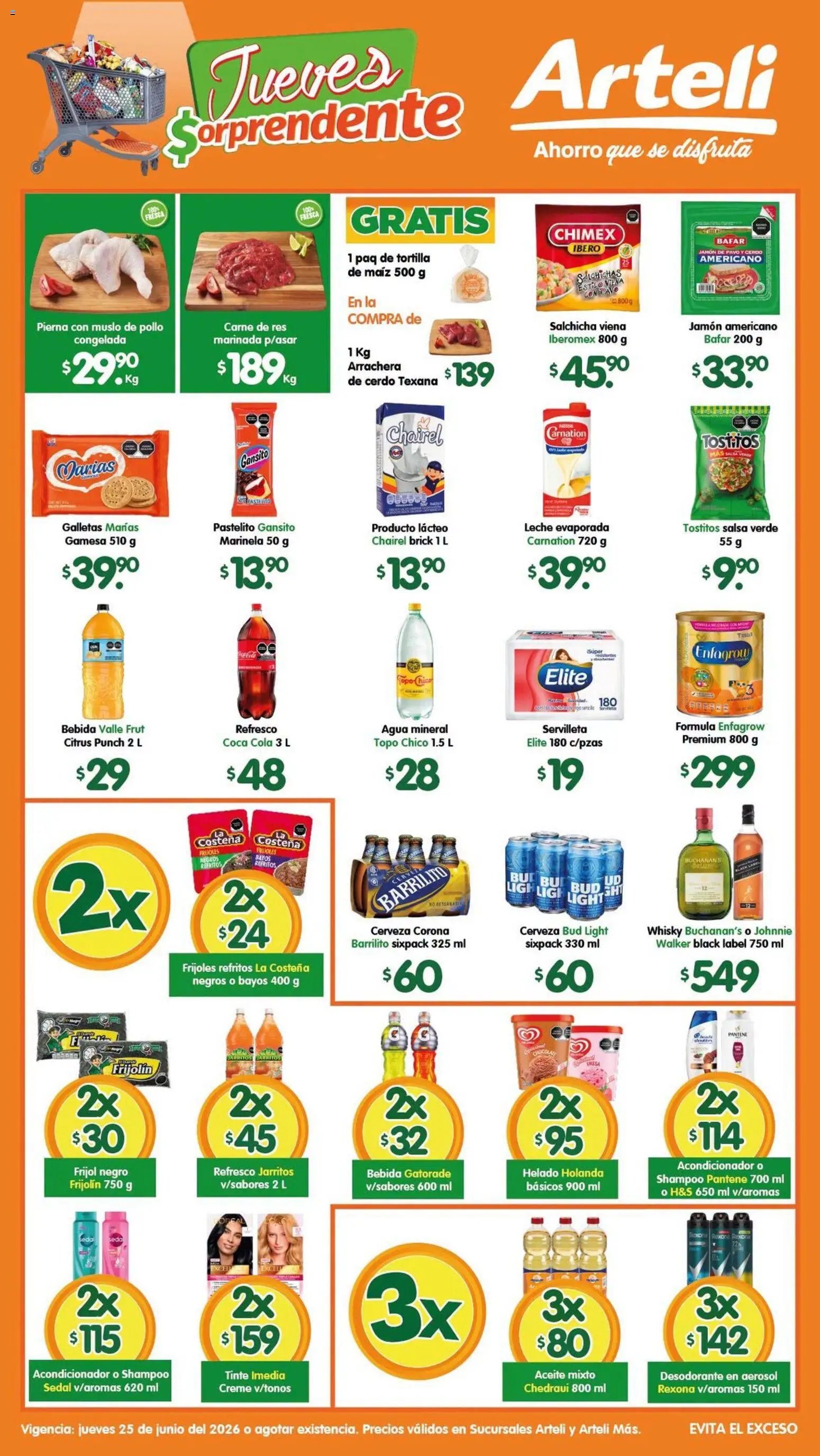 Arteli oferta desde 25/06/2026 Arteli folleto Tuxpan