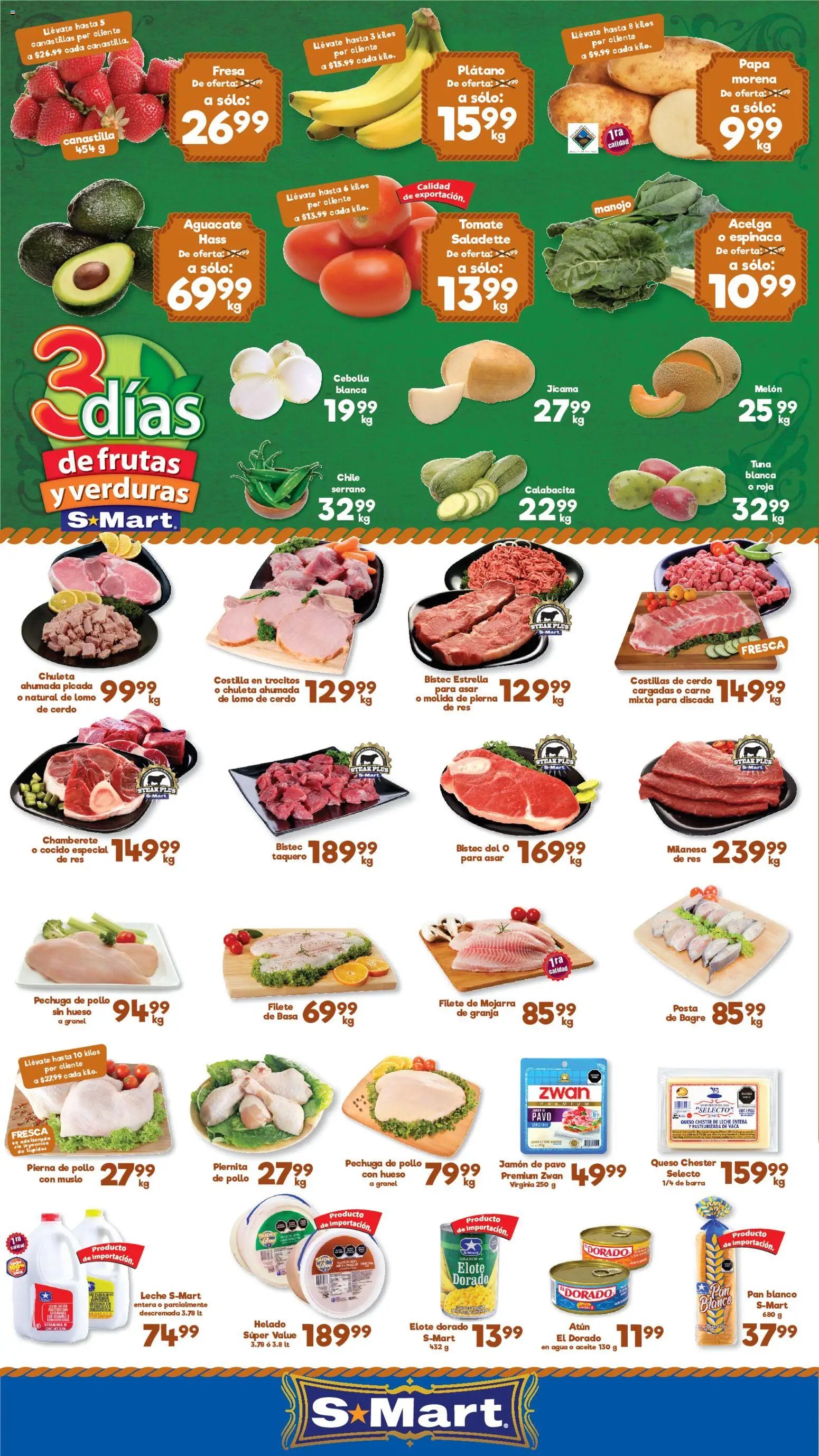 S-Mart oferta desde 14/07/2026 S-Mart folleto Nuevo Laredo