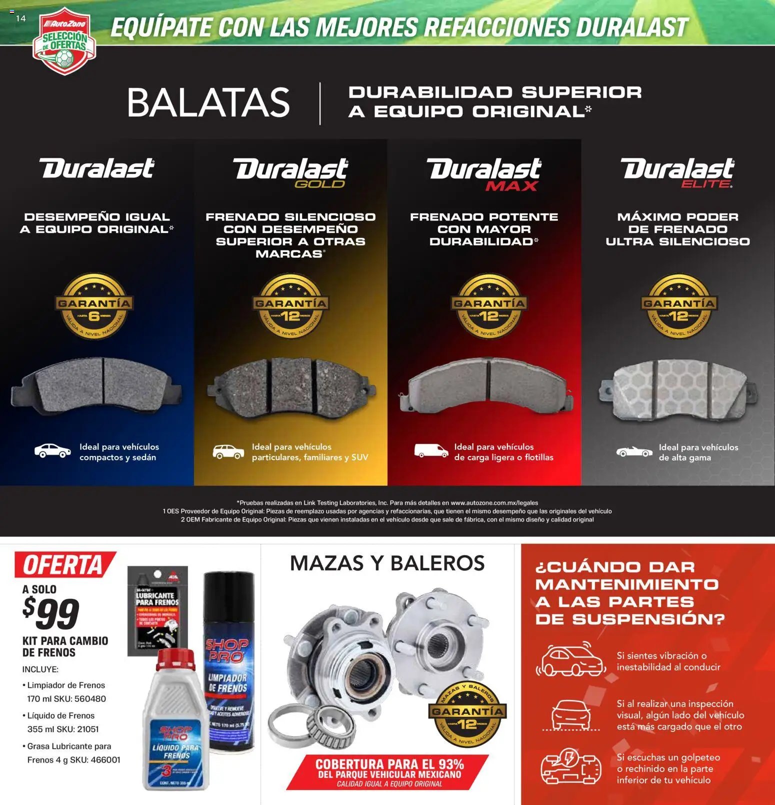 AutoZone oferta desde 15/05/2026 AutoZone catálogo