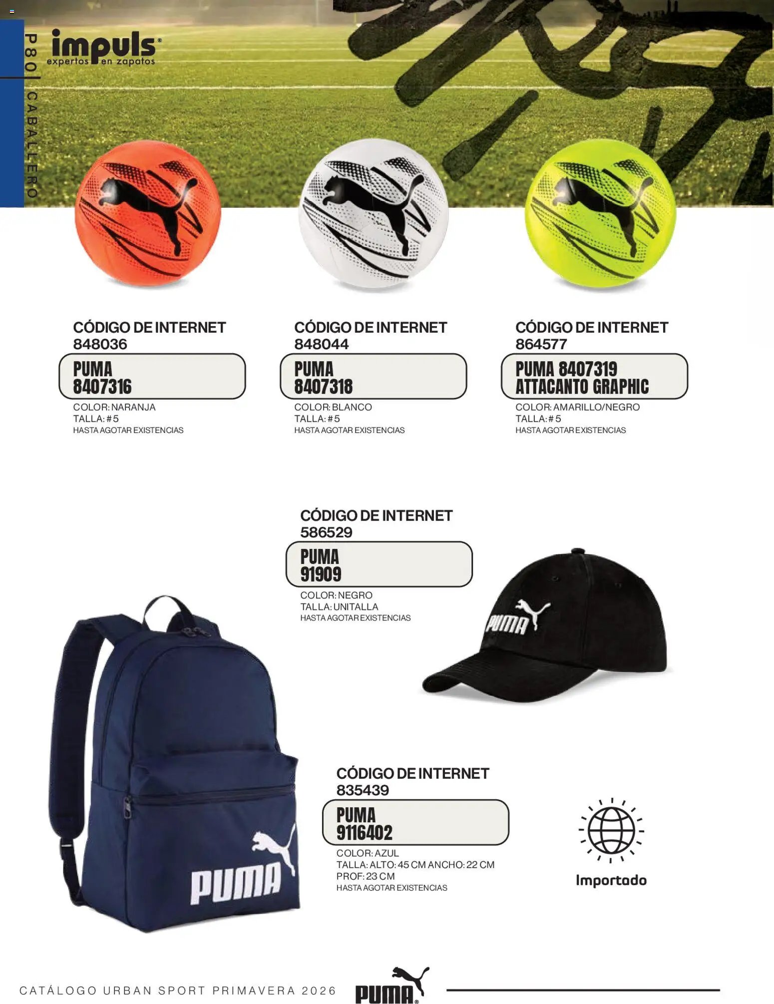 Impuls oferta desde 01/03/2026 Impuls catálogo Urban Sport