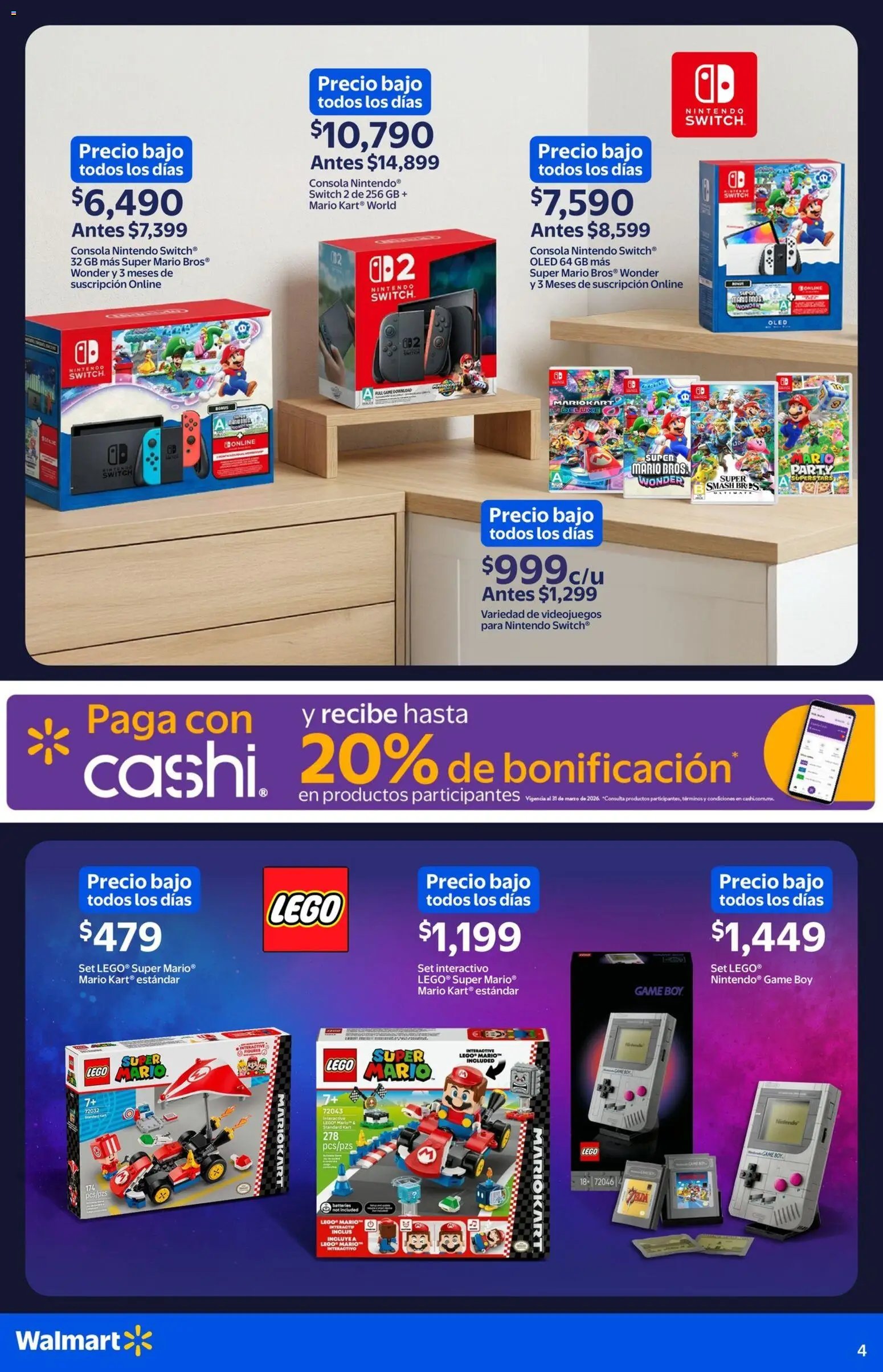 Walmart oferta desde 11/03/2026 Walmart folleto Mario Bros  (2026-03-11 - 2026-04-15)