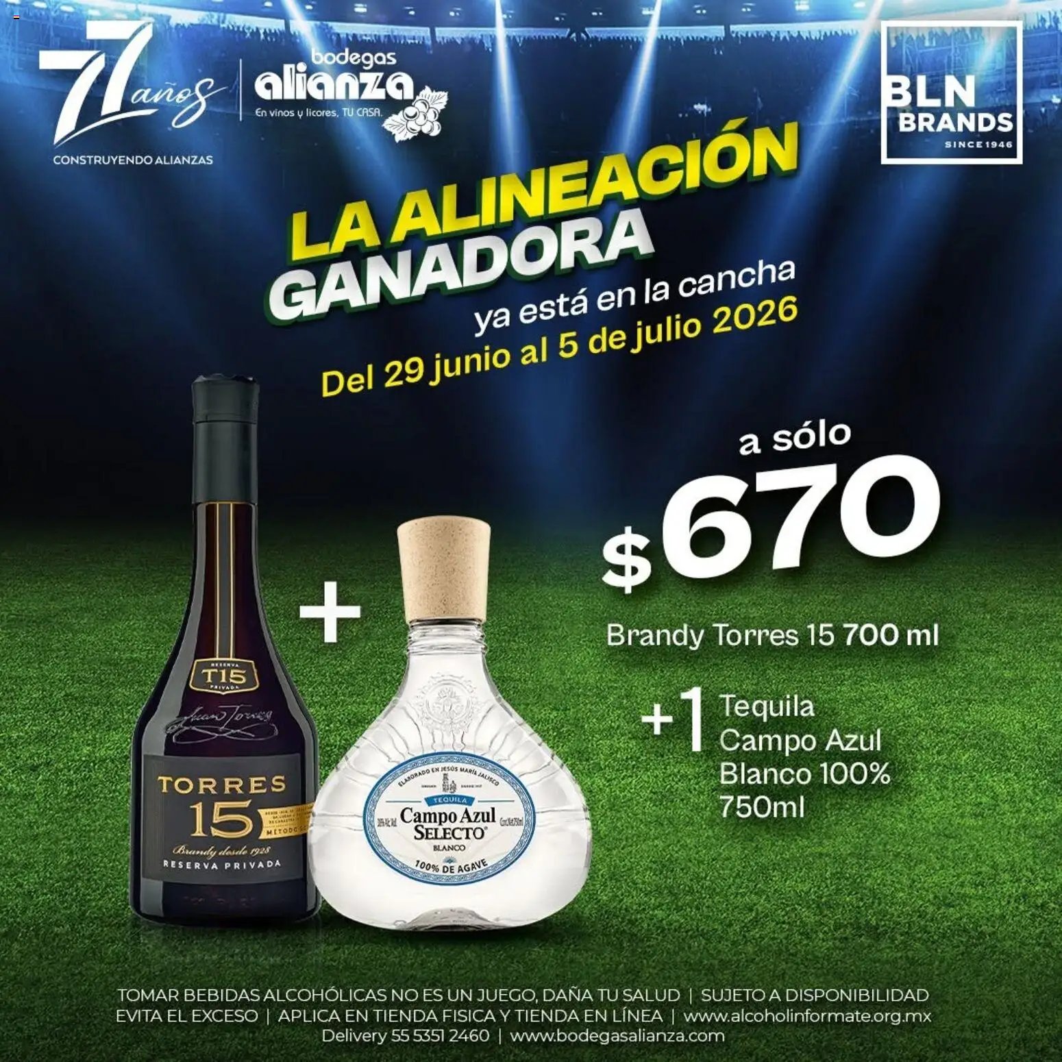 Bodegas Alianza oferta desde 29/06/2026 Bodegas Alianza catálogo La alineación ganadora