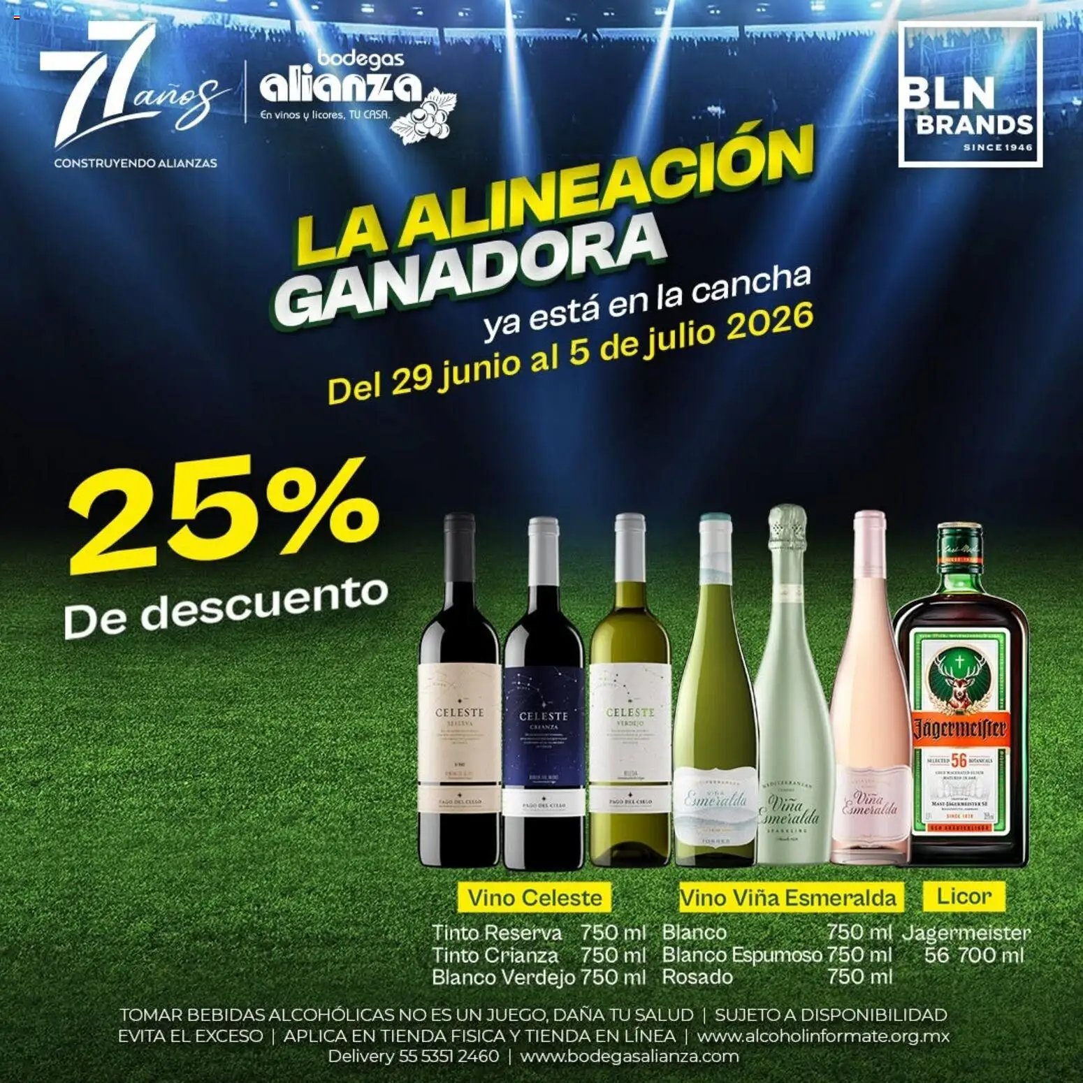 Bodegas Alianza oferta desde 29/06/2026 Bodegas Alianza catálogo La alineación ganadora