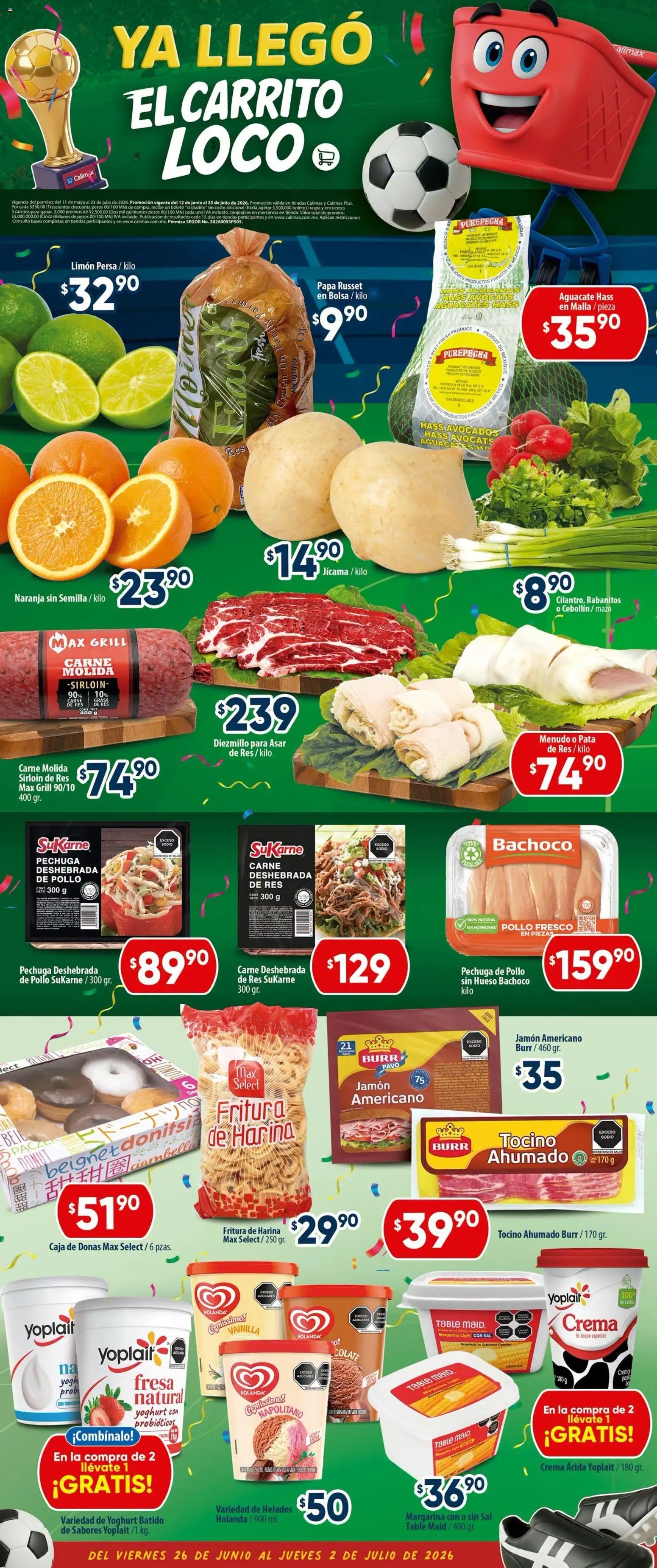 Calimax oferta desde 26/06/2026 Calimax folleto Ensenada