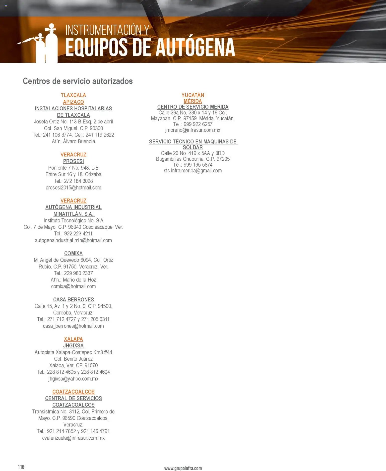Infra oferta desde 01/01/2026 Catálogo