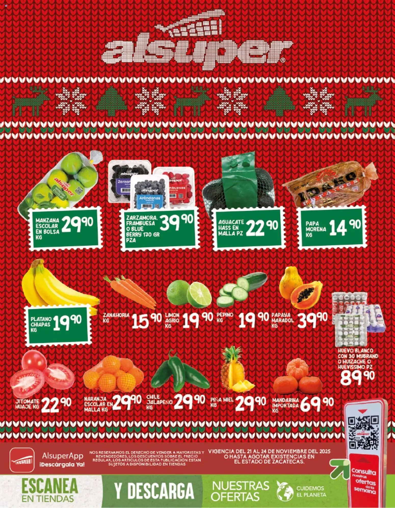 Alsuper oferta desde 21/11/2025 Folleto Zacatecas (2025-11-21 - 2025-11-24)