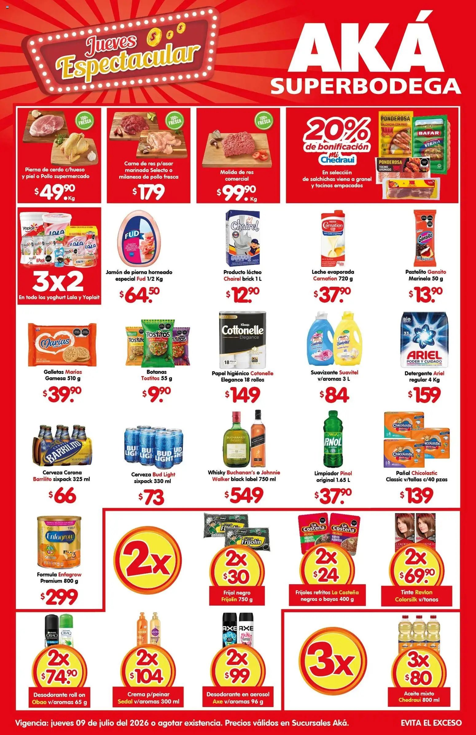 Arteli oferta desde 09/07/2026 Arteli folleto Aká Super Bodega
